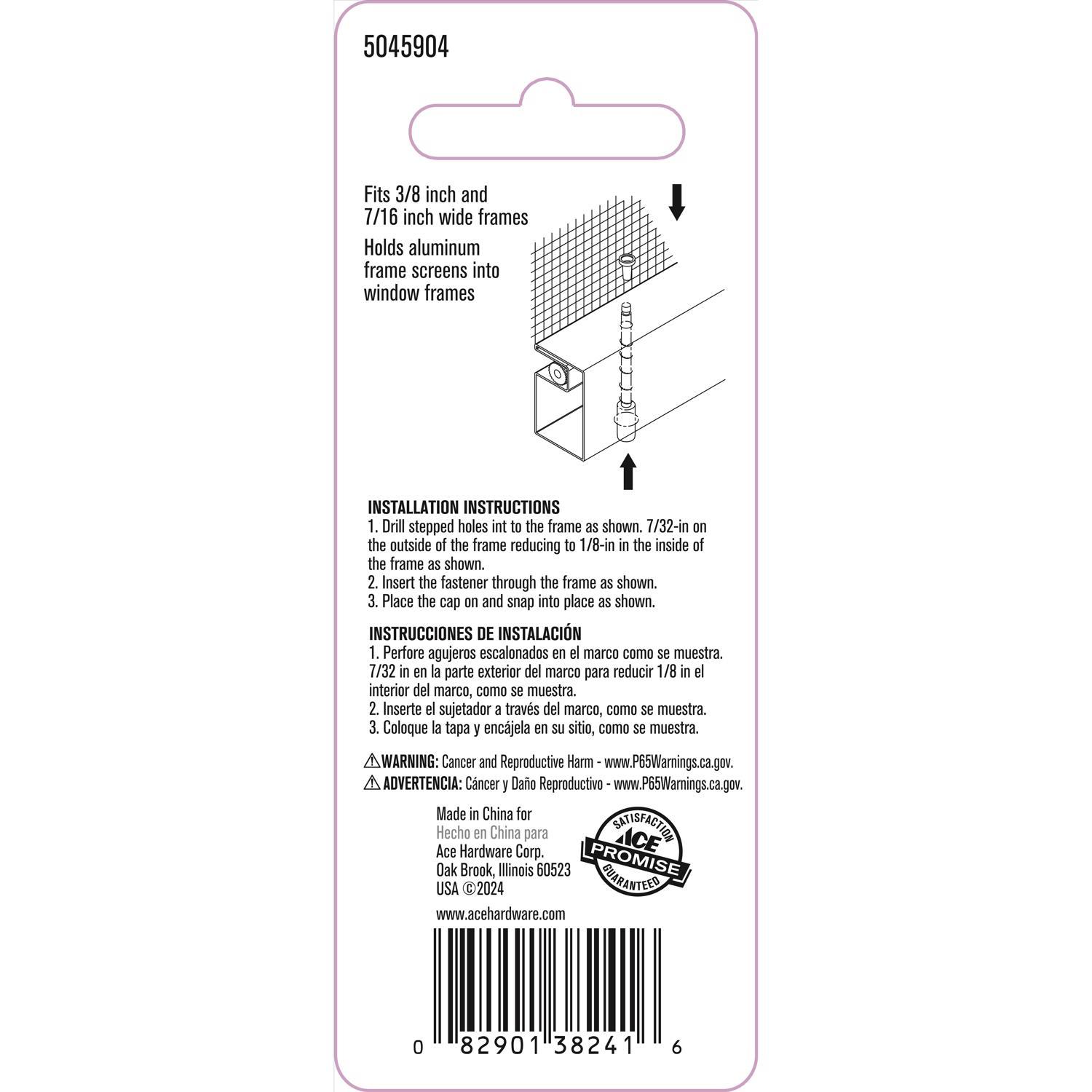 Ace Zinc Screen Plunger 6 pk