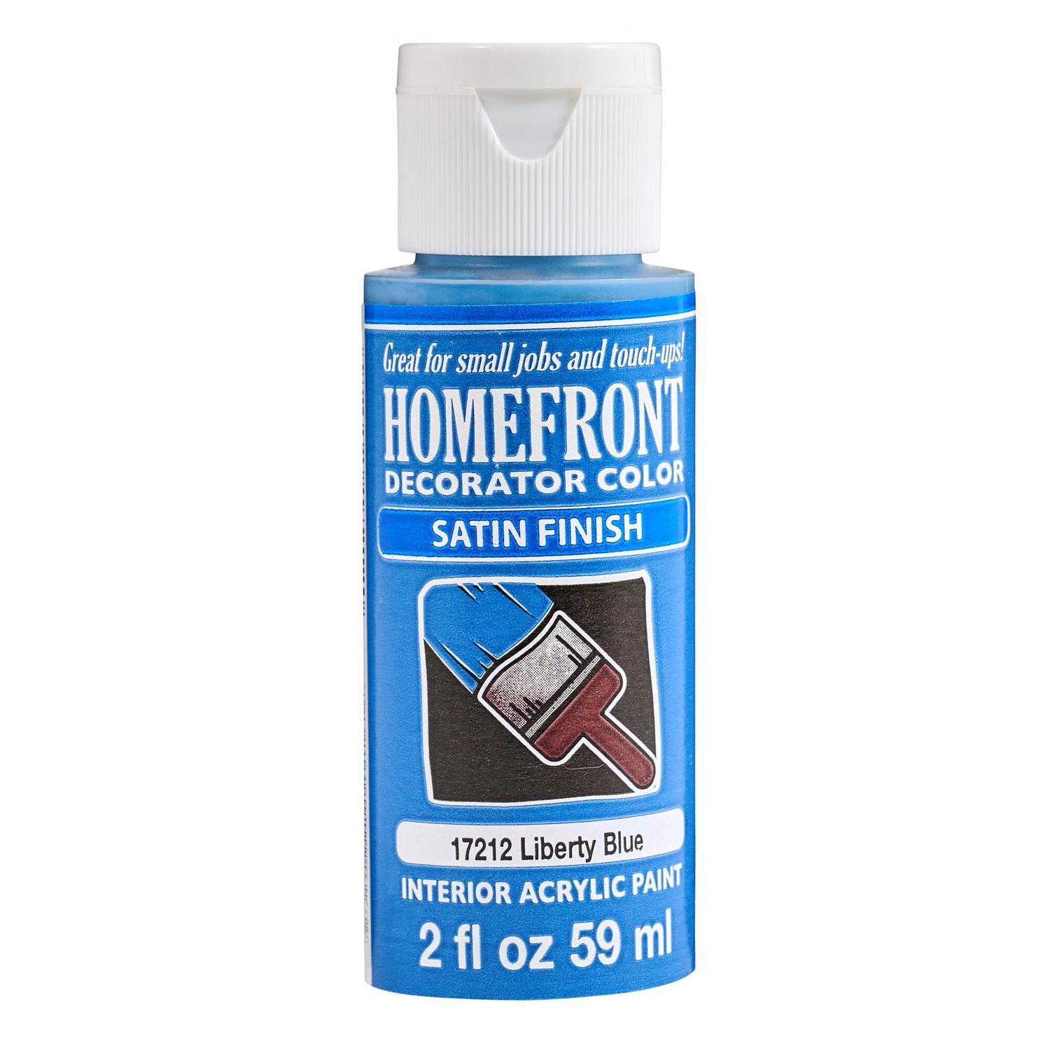 Homefront Decorator Color Satin Liberty Blue Hobby Paint 2 oz