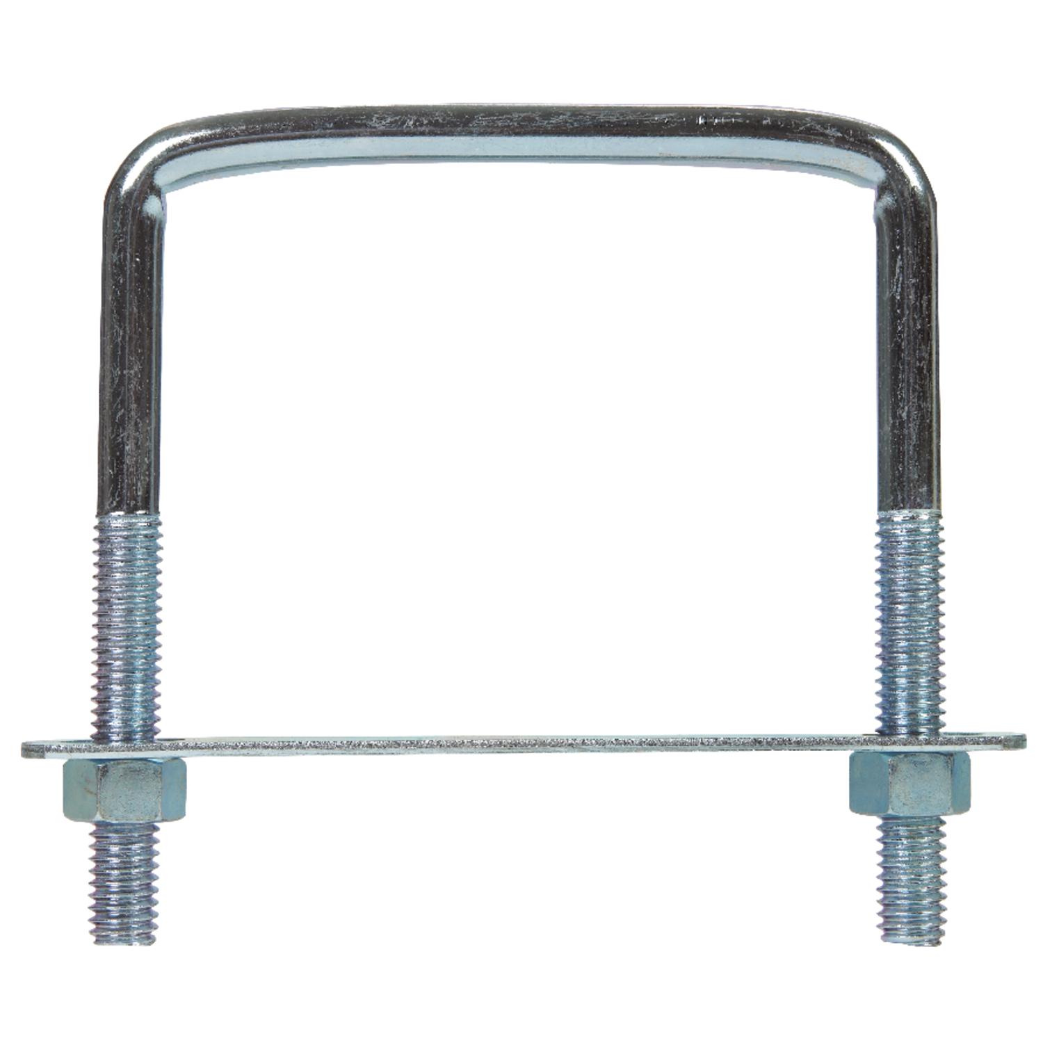 Hampton 3/8 in. X 3-3/4 in. W X 4 in. L Coarse Zinc-Plated Steel Lumber Size Square Bend U-Bolt