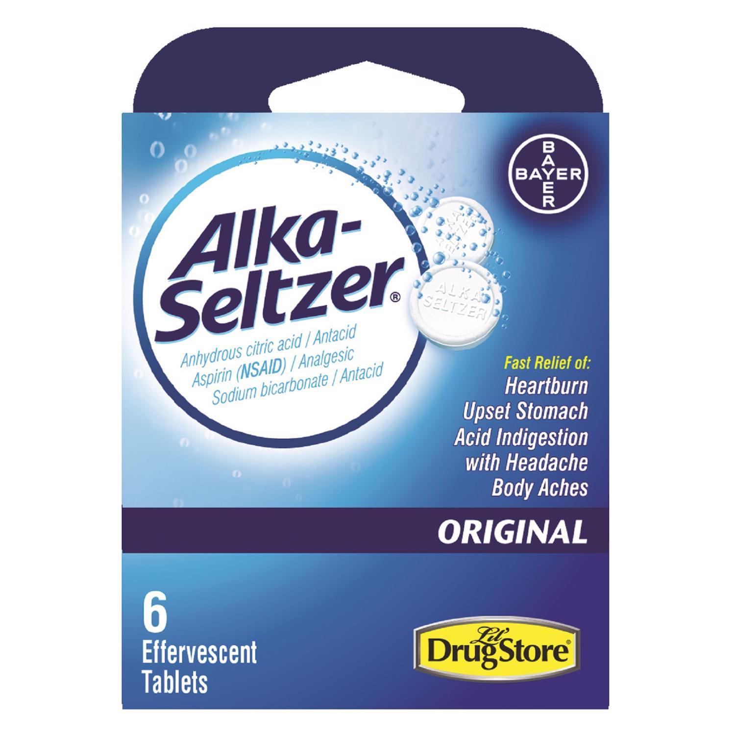 Alka Seltzer Original Antacid 6 ct 1 pk