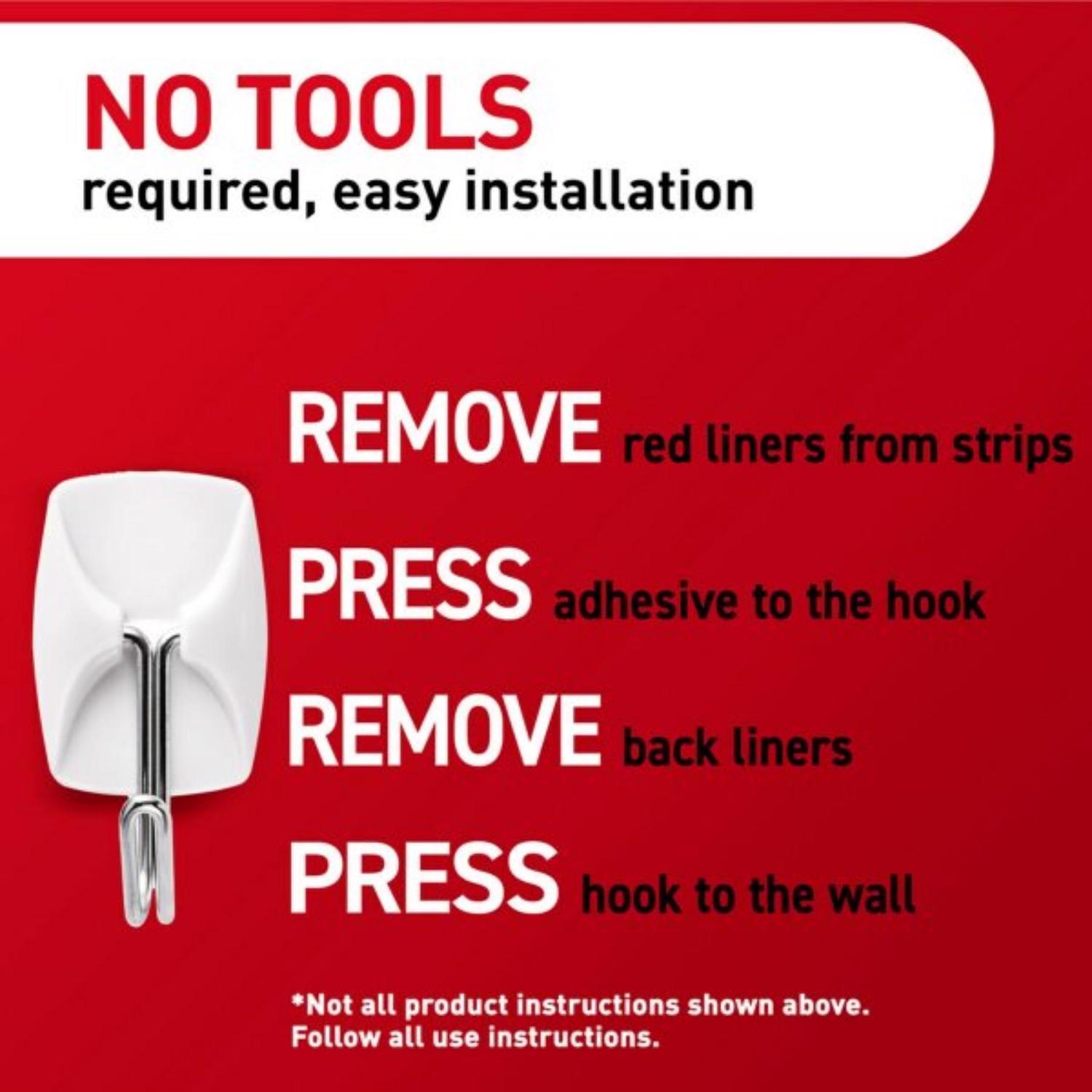 3M Command Small Plastic Wire Hooks 1.625 in. L 3 pk