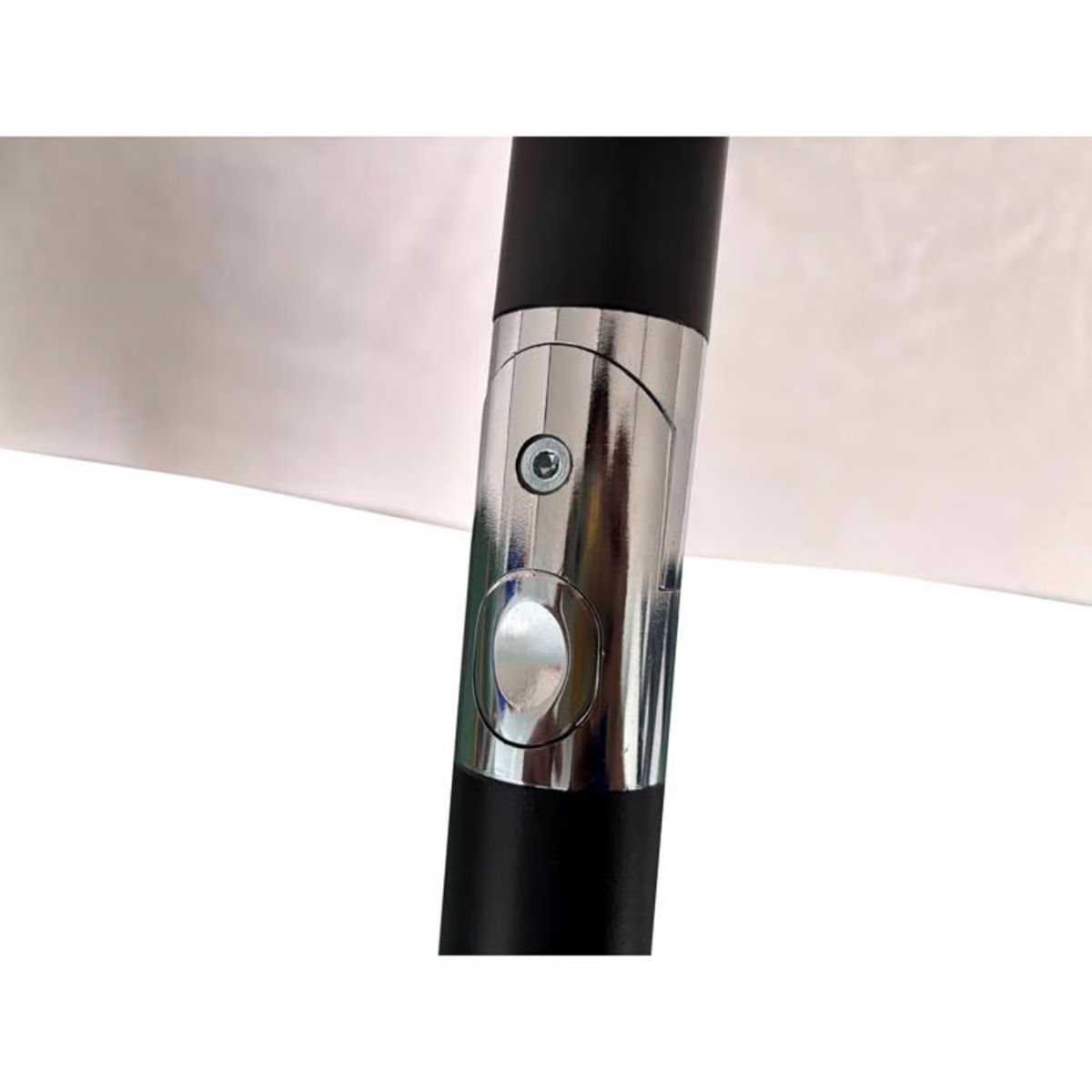 Living Accents Pagoda 9 ft. Tiltable Taupe Patio Umbrella