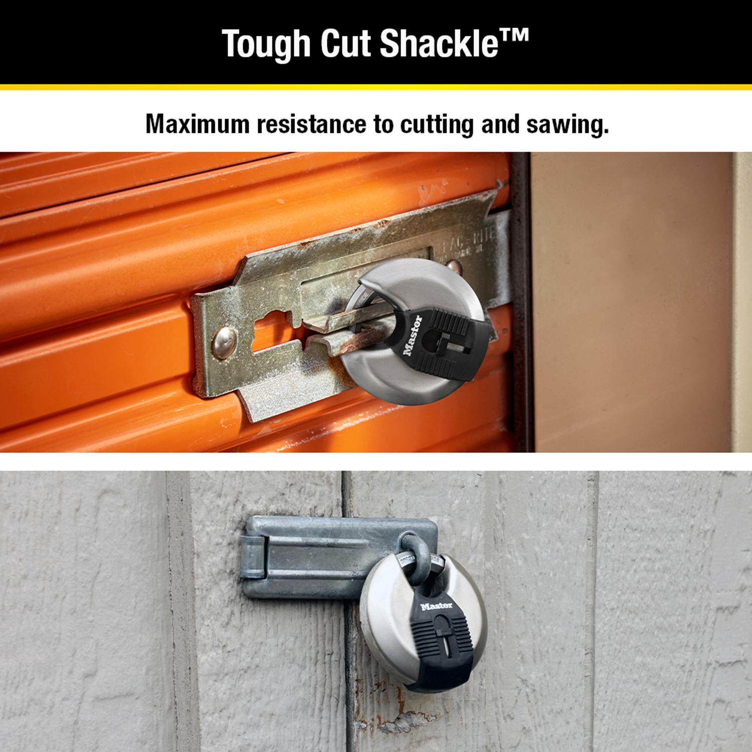 Master Lock Magnum 2-3/4 in. H X 1-13/64 in. W X 2-3/4 in. L Steel Ball Bearing Shrouded Padlock