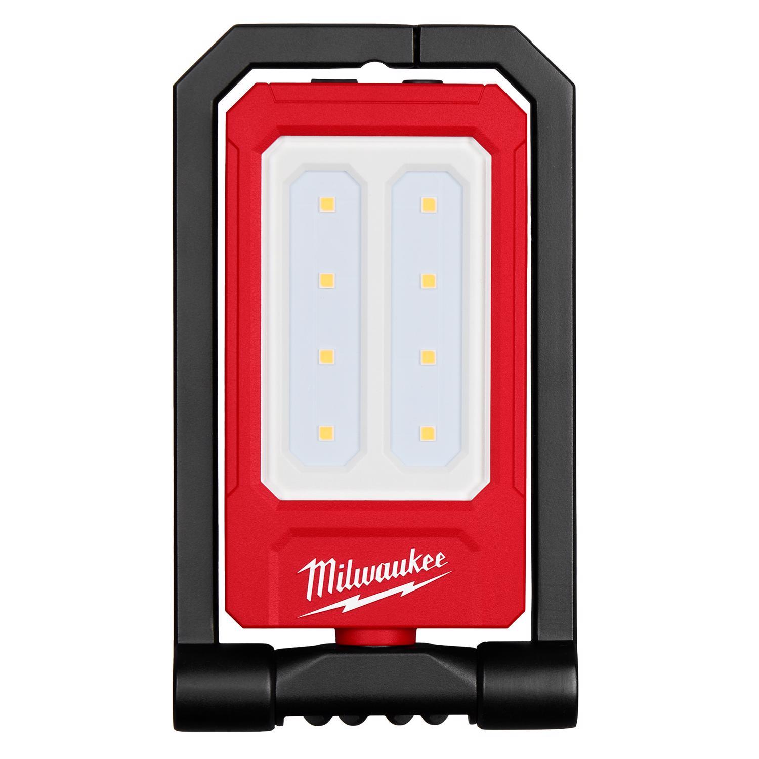 Milwaukee 500 lm Black/Red LED Rechargeable Charge Light