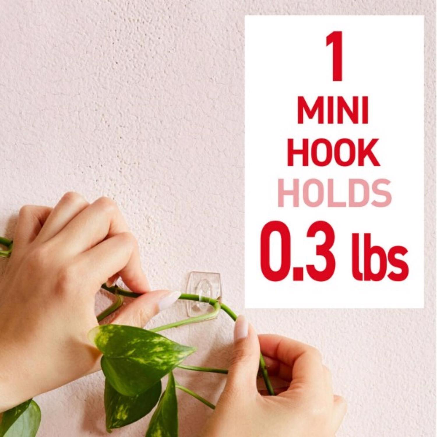 3M Command Mini Plastic Hook 1.08 in. L 6 pk