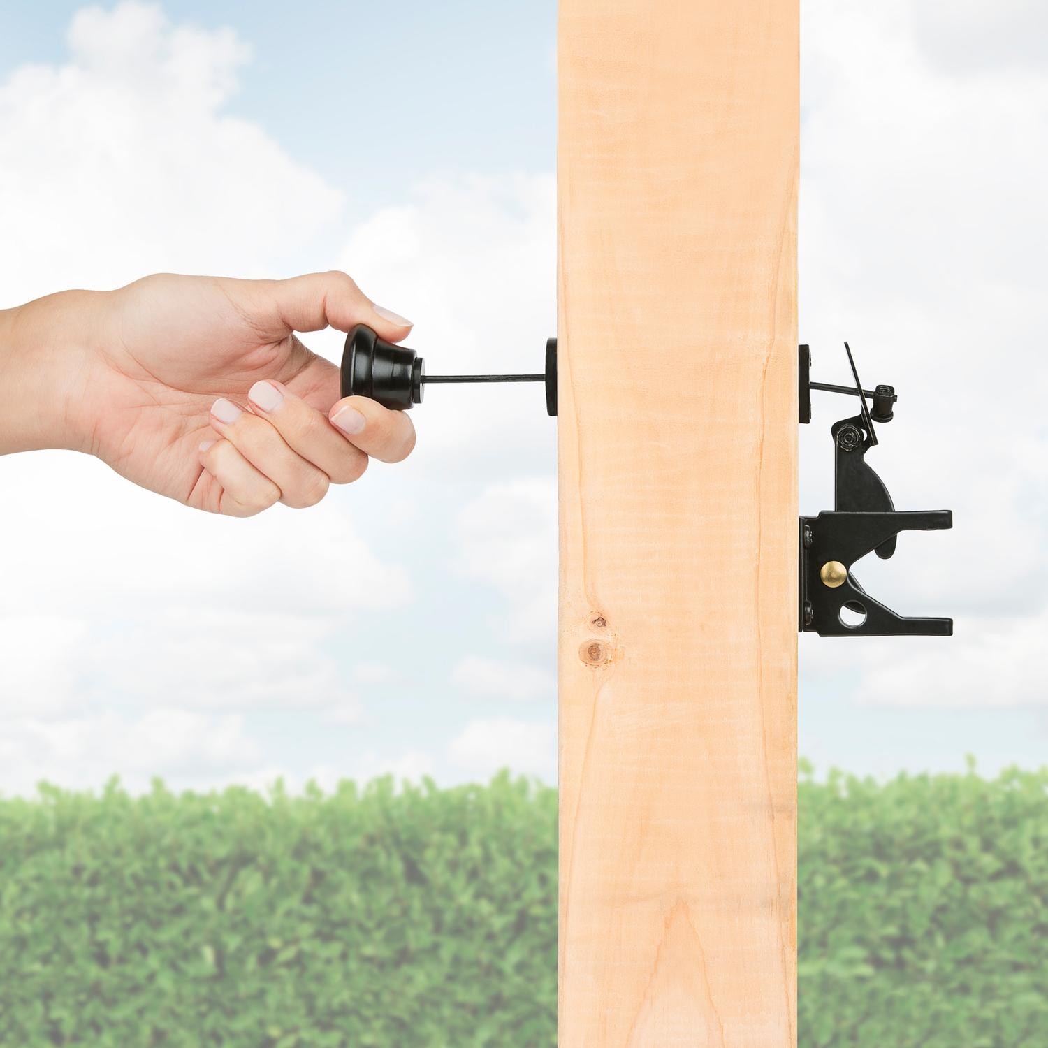 National Hardware 10.75 in. L Steel Automatic Gate Latch Pull