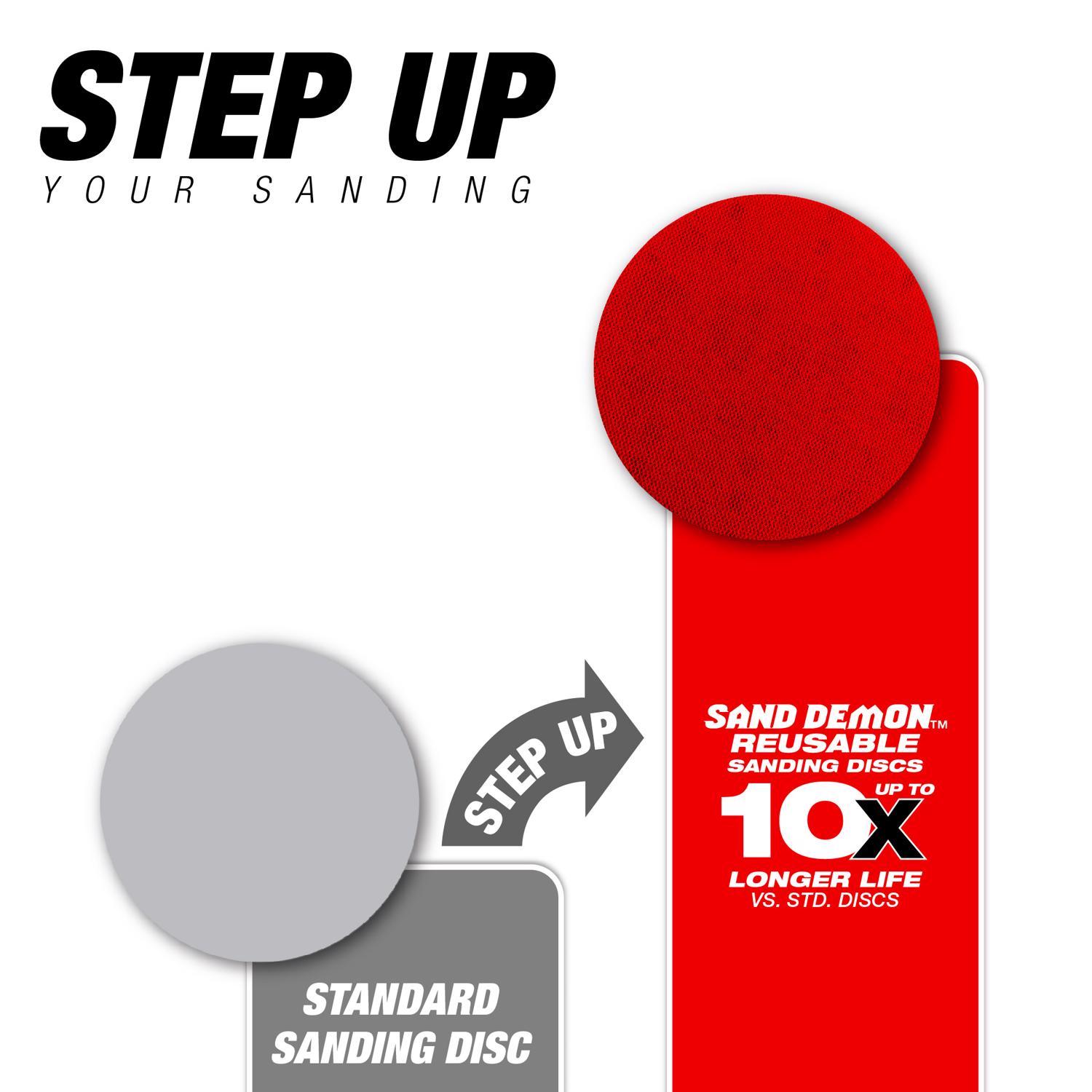 Diablo SandNet 5 in. Ceramic Blend Hook and Lock Sanding Disc 80 Grit Coarse 10 pk