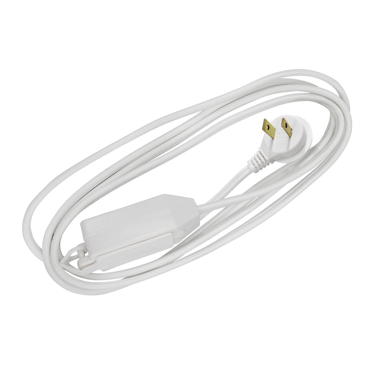 Ace Indoor 6 ft. L White Extension Cord 16/2 SPT-2