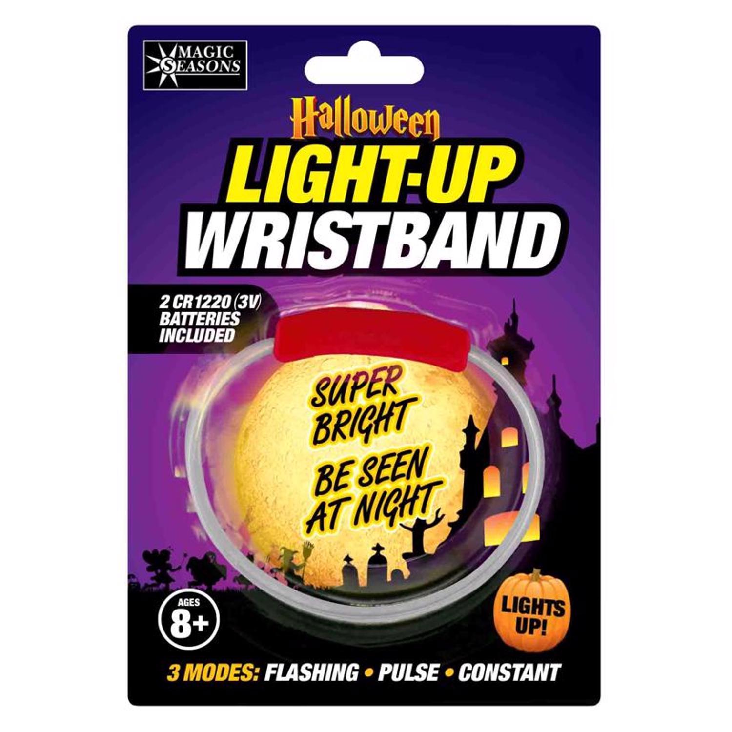 Magic Seasons Fun Flashers LED Halloween Light-Up Wristband 1 pk