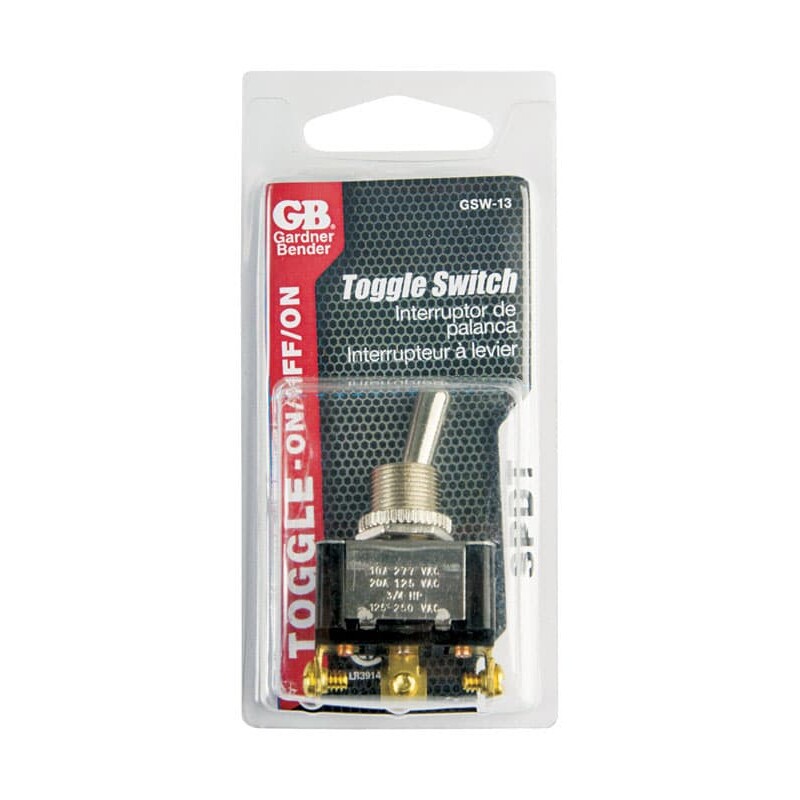 Gardner Bender 20 amps Toggle Switch Silver 1 pk