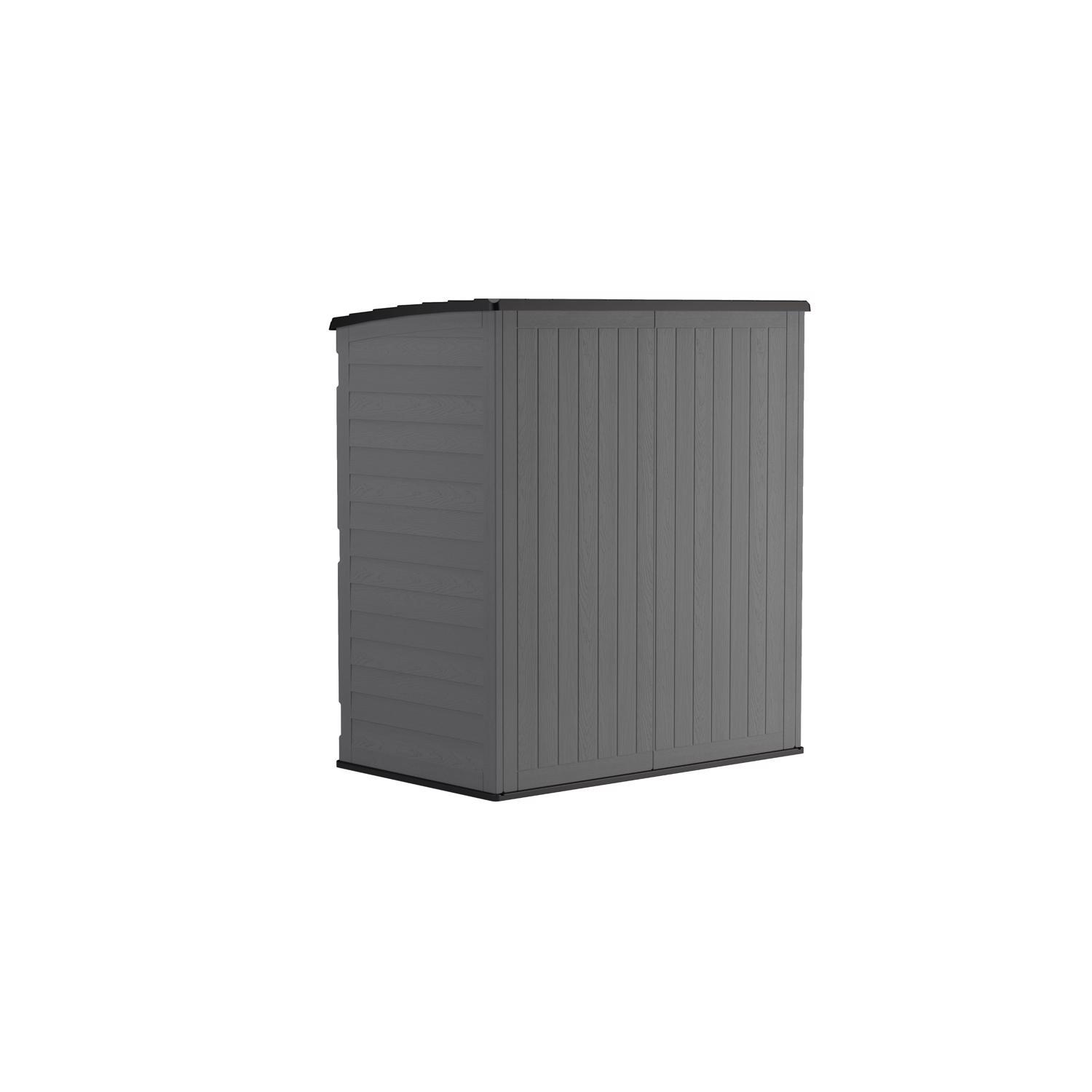 Suncast XL Vertical 5 ft. x 3 ft. Resin Vertical Pent Storage Shed with Floor Kit