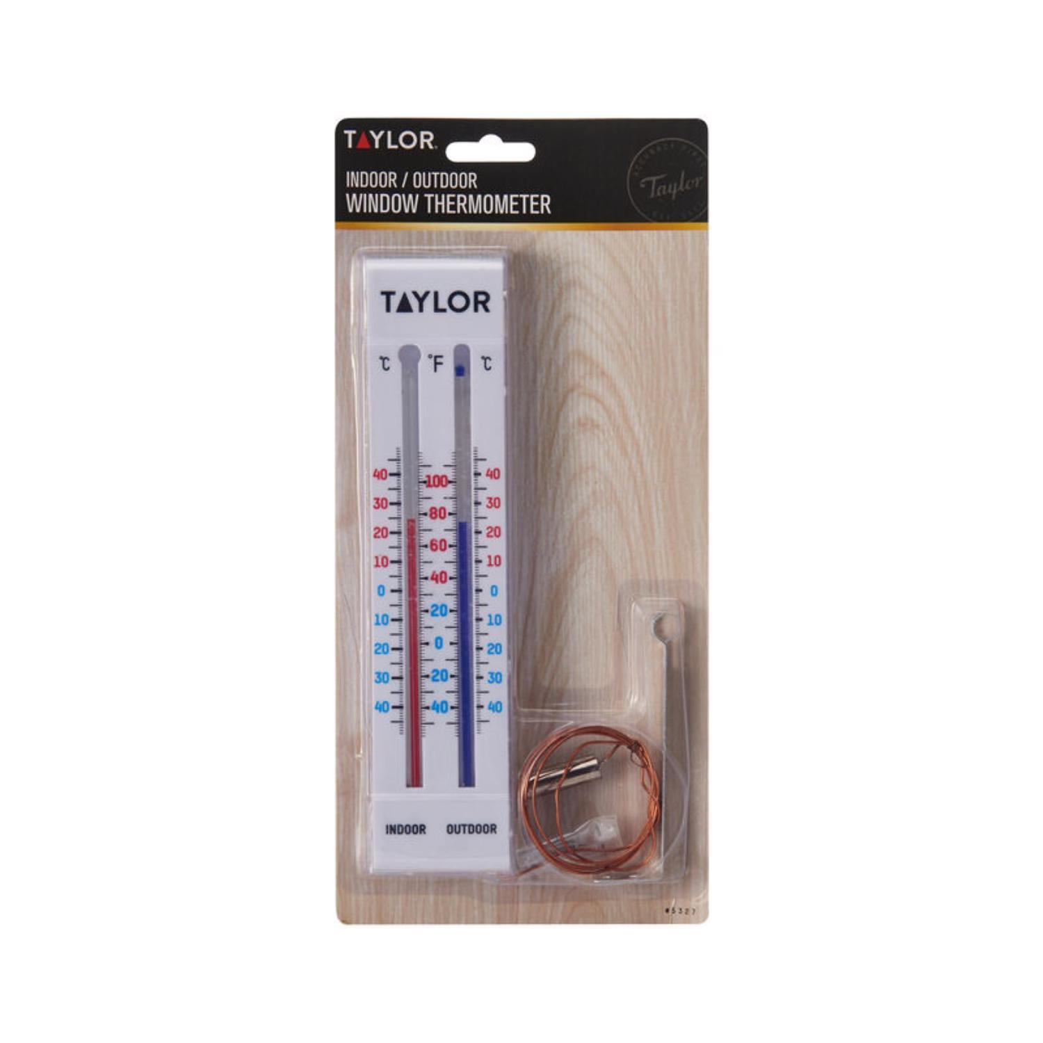 Taylor Tube Thermometer Plastic White 9.06 in.