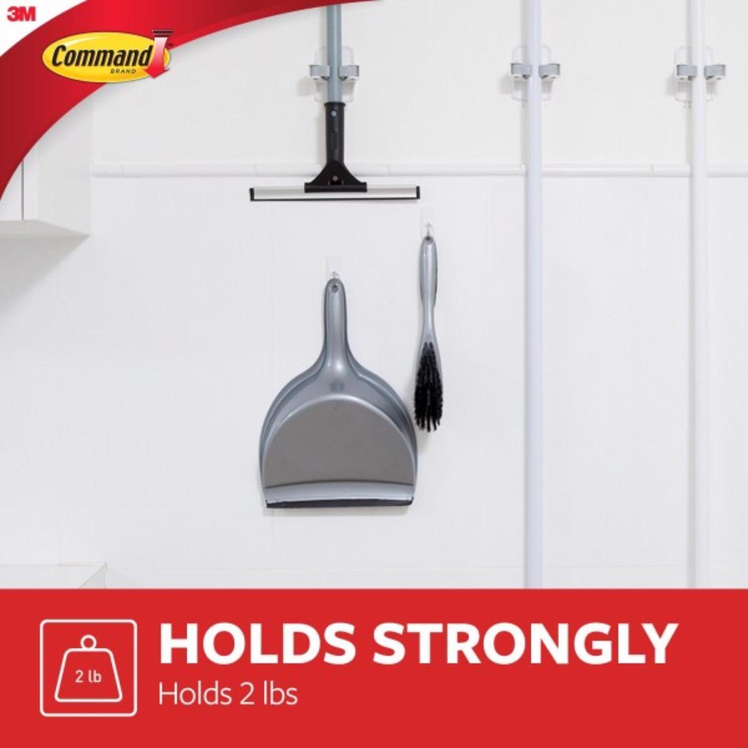 3M Command Medium Plastic Wire Hooks 2.17 in. L 2 pk