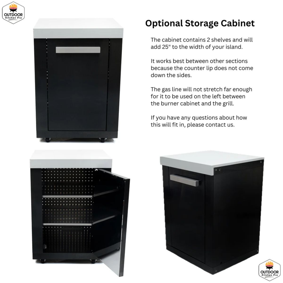 Mont Alpi 805 6-Burner Black Series Outdoor Kitchen &mdash; Beverage Center & Fridge