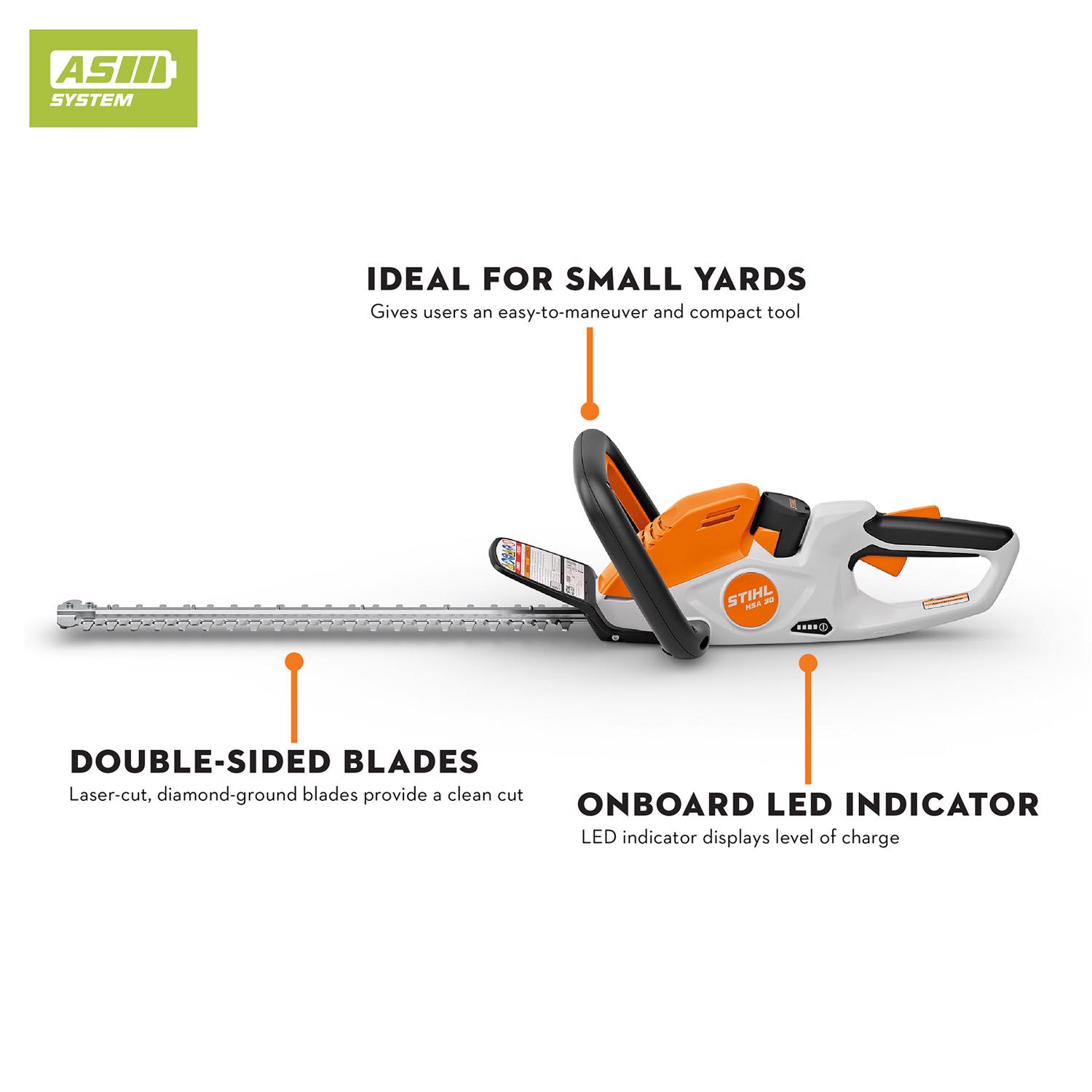 STIHL HSA 30 18 in. Battery Hedge Trimmer Tool Only