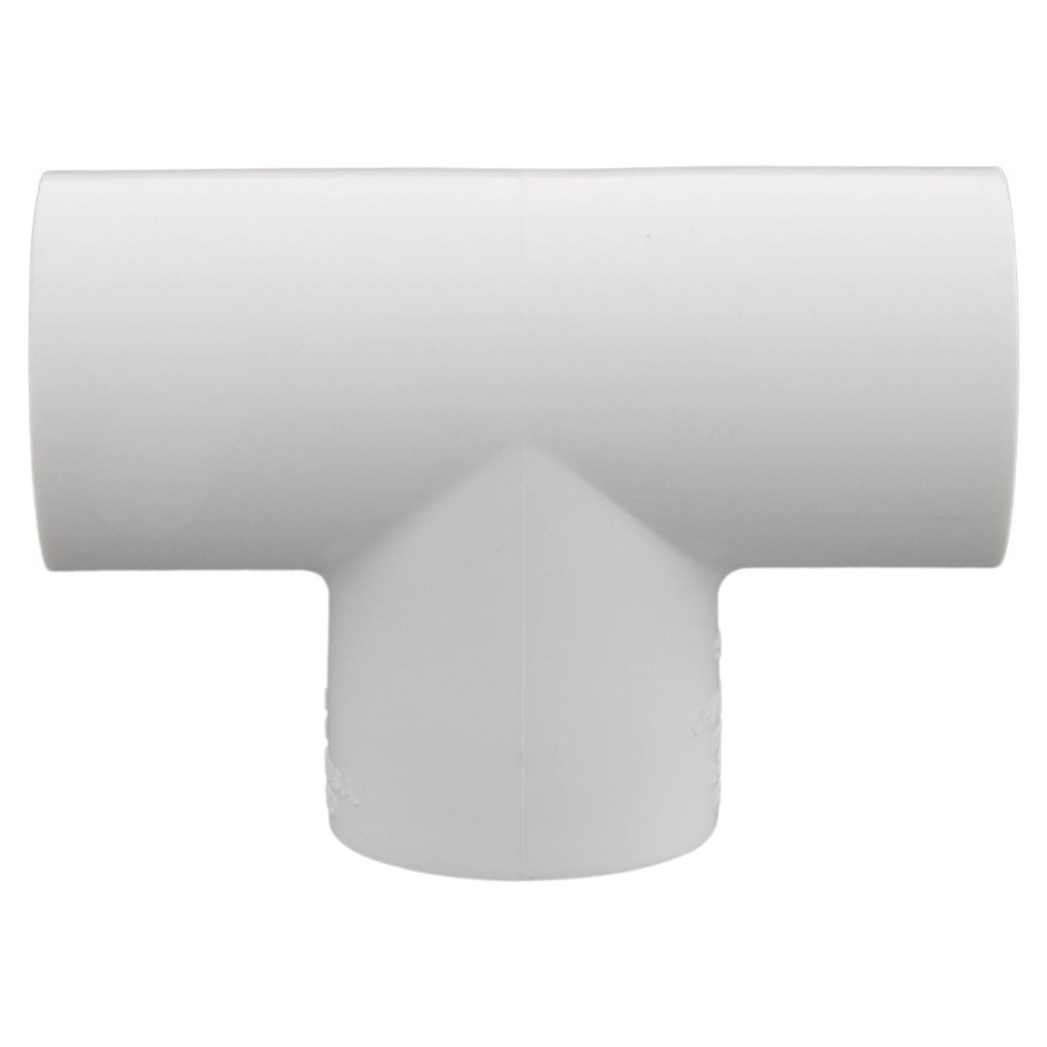 Charlotte Pipe Schedule 40 1/2 in. Slip X 1/2 in. D Slip PVC Tee 1 pk