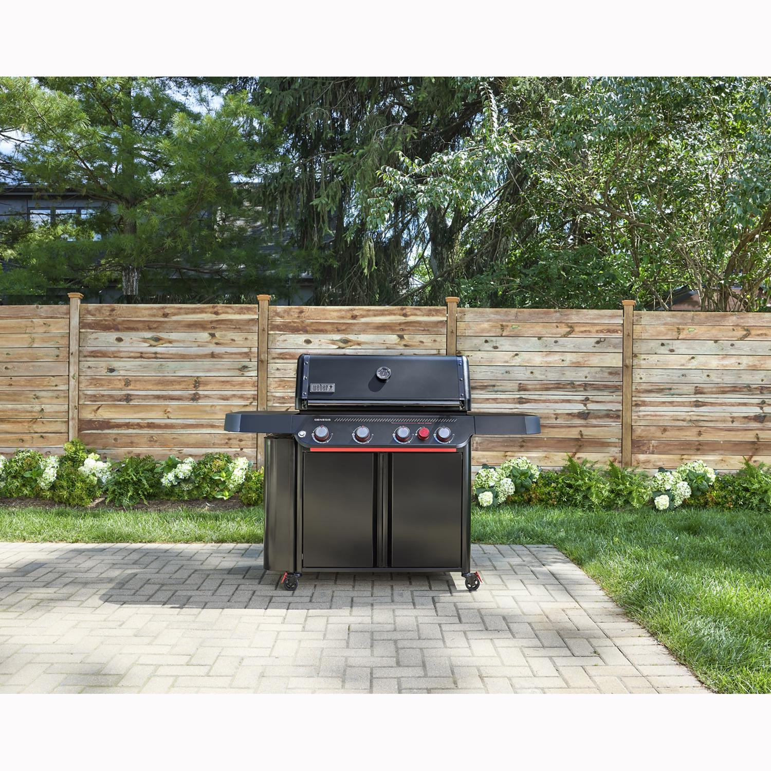 Weber Genesis E-430 Stealth 4 Burner Natural Gas Grill Black