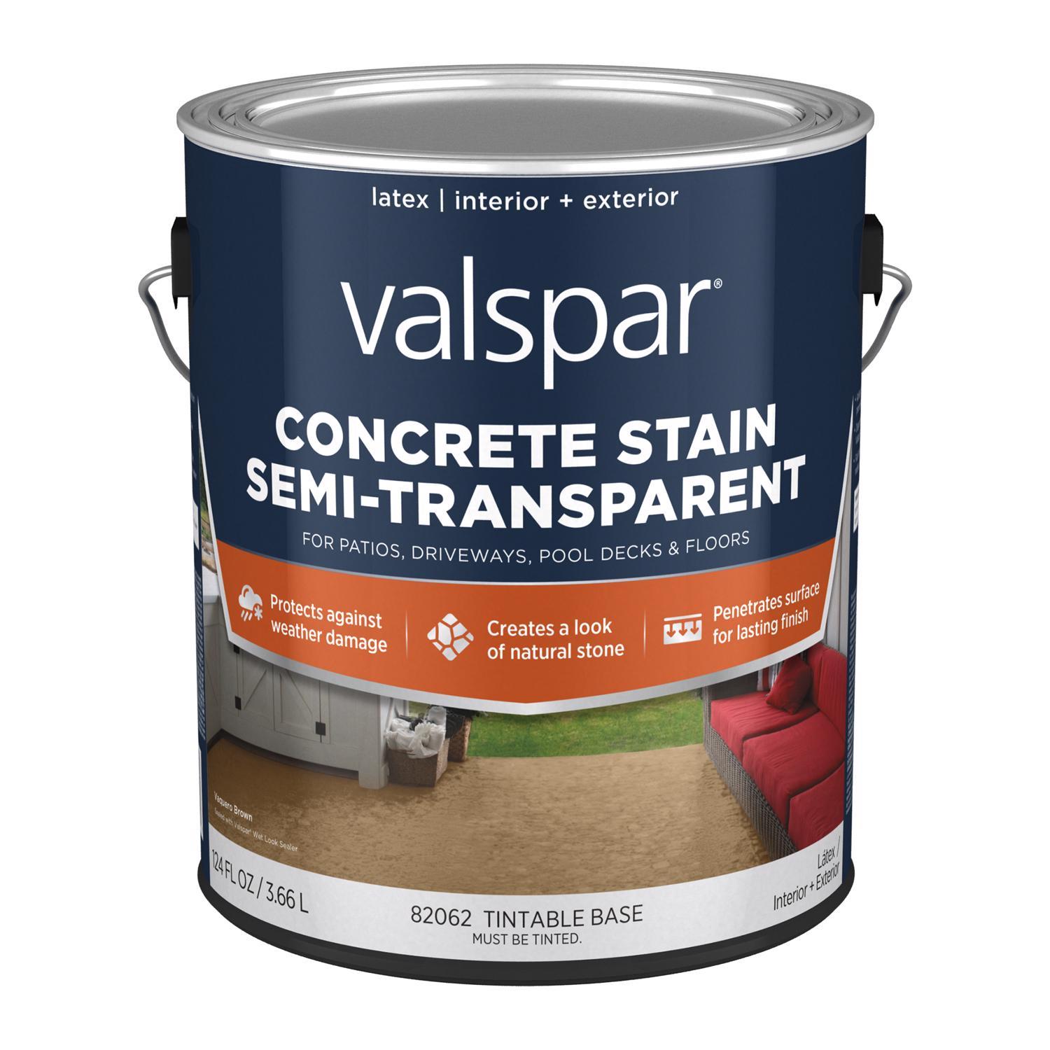 Valspar Semi-Transparent Tintable Base Concrete Stain 1 gal