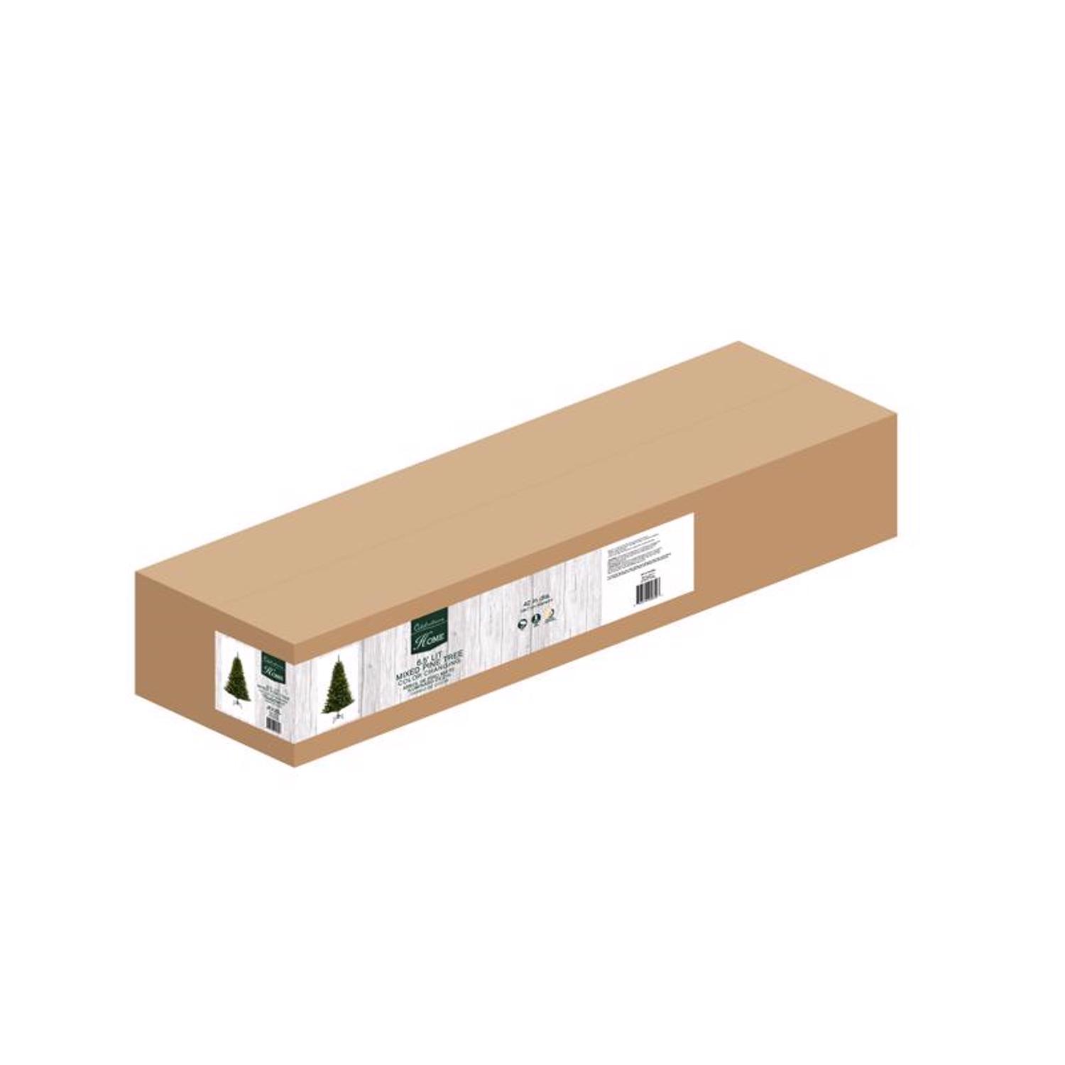 Celebrations 6-1/2 ft. Full LED 200 ct Mixed Pine Color Changing Christmas Tree