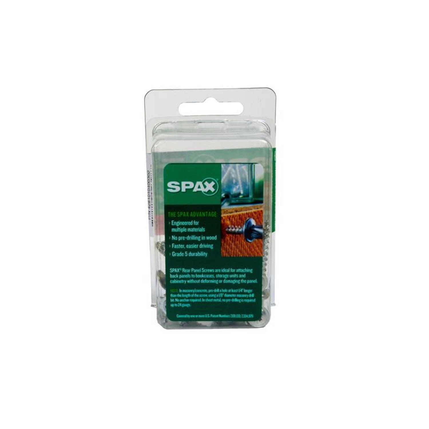 SPAX No. 8 X 1-1/4 in. L Phillips/Square Zinc-Plated Serrated Multi-Material Screw 30 pk