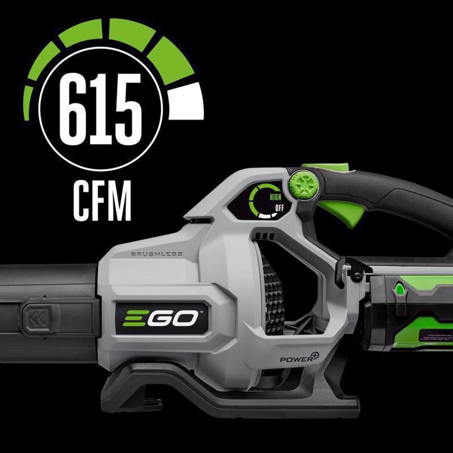 Ego Power+ LB6151 170 Mph 615 Cfm 56 V Battery Handheld Leaf Blower Kit (Battery & Charger) with 2.5 Ah Battery