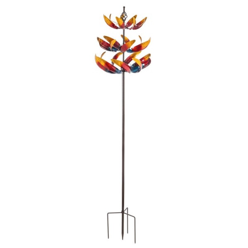 Evergreen 84 in. Wind Spinner, Primary Color Ombre Waves in Motion