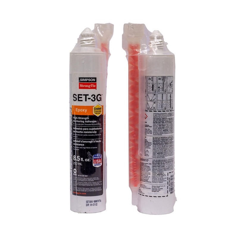 Simpson Strong-Tie SET-3G Plastic Concrete Anchoring Epoxy Paste 2.75 in. D
