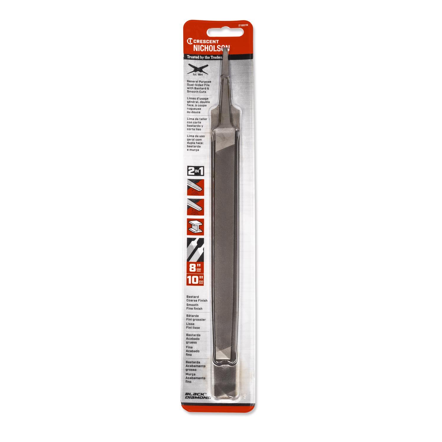 Crescent Nicholson Steel Assorted File Set 2 pc