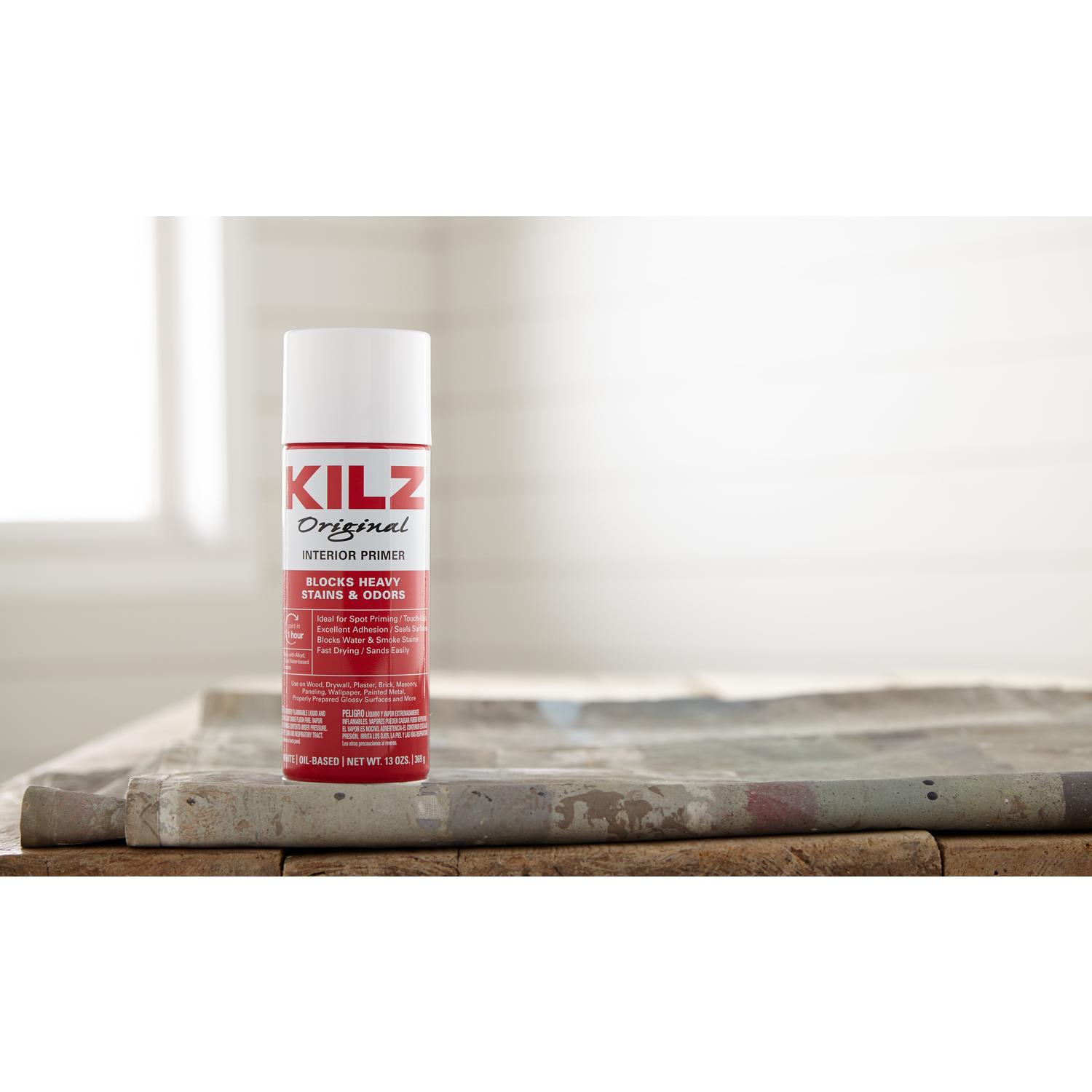 KILZ Original White Flat Oil-Based Aerosol Primer/Sealer 13 oz