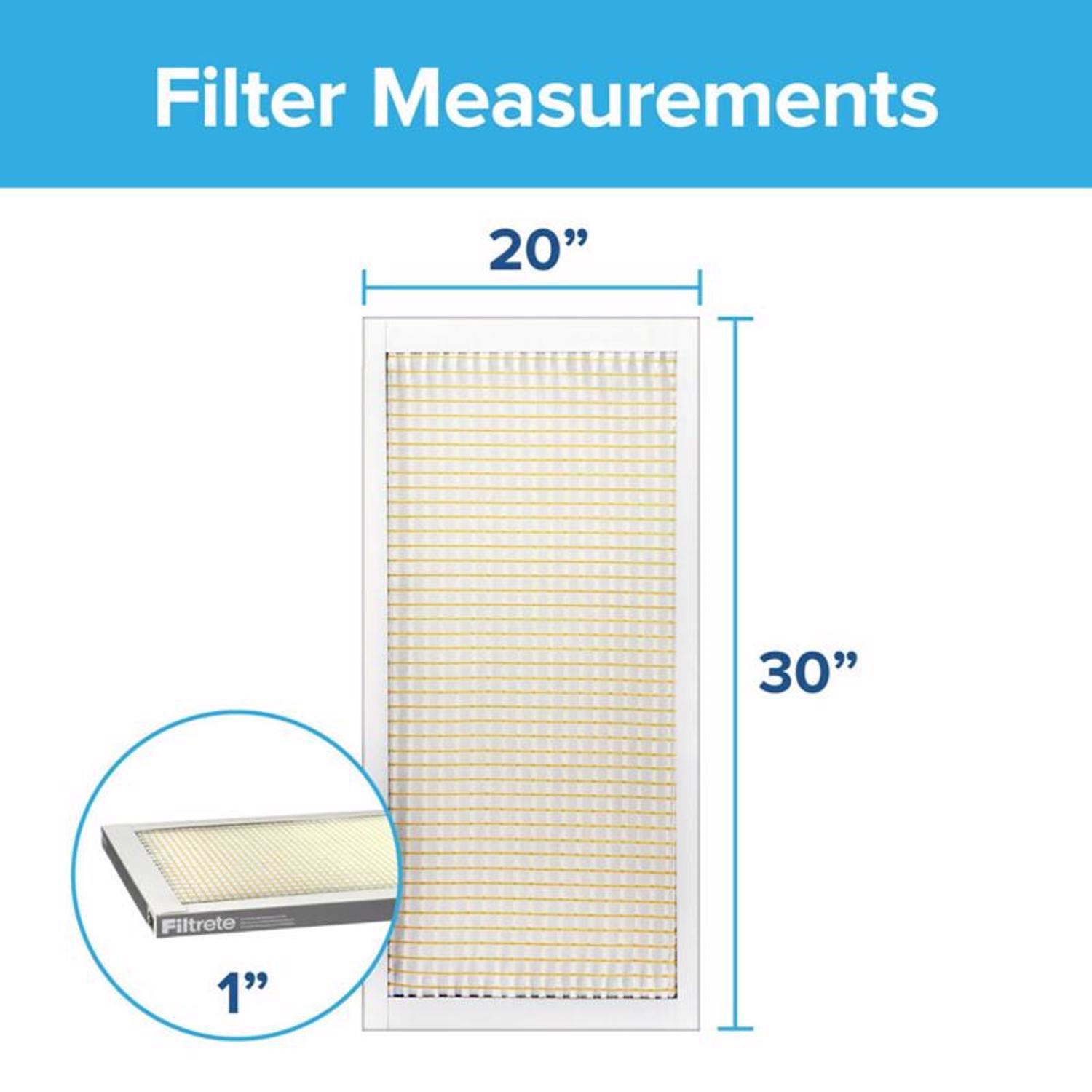 Filtrete 20 in. W X 30 in. H X 1 in. D 5 MERV Pleated Filter Dust 1 pk
