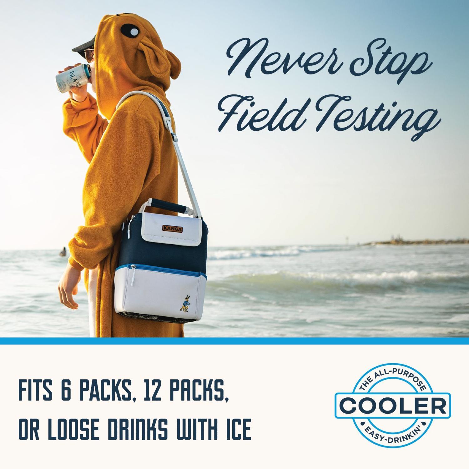 Kanga Midnight Black/Gray 12 cans Soft Sided Cooler