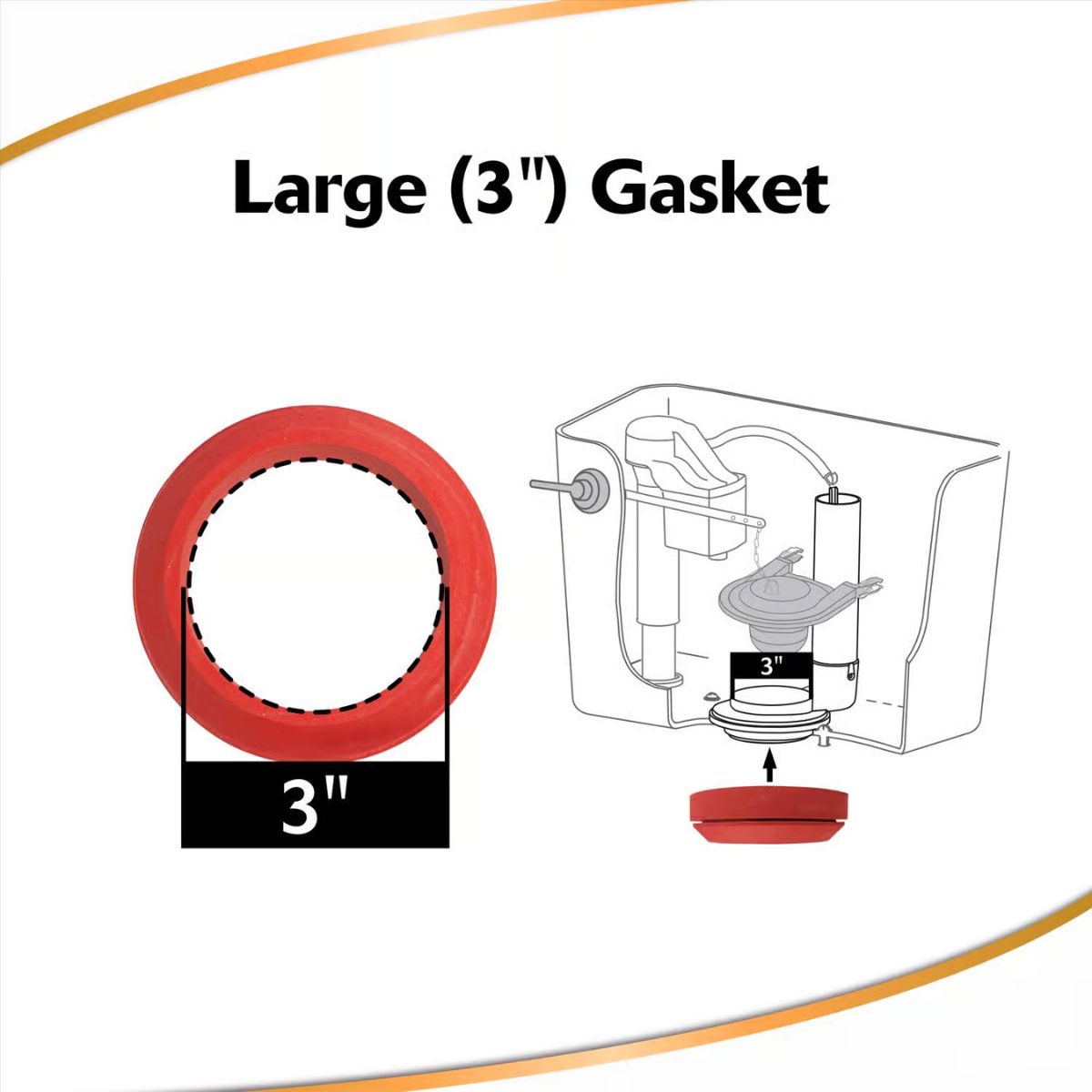 Korky Complete Flush Valve and Flapper Repair Kit