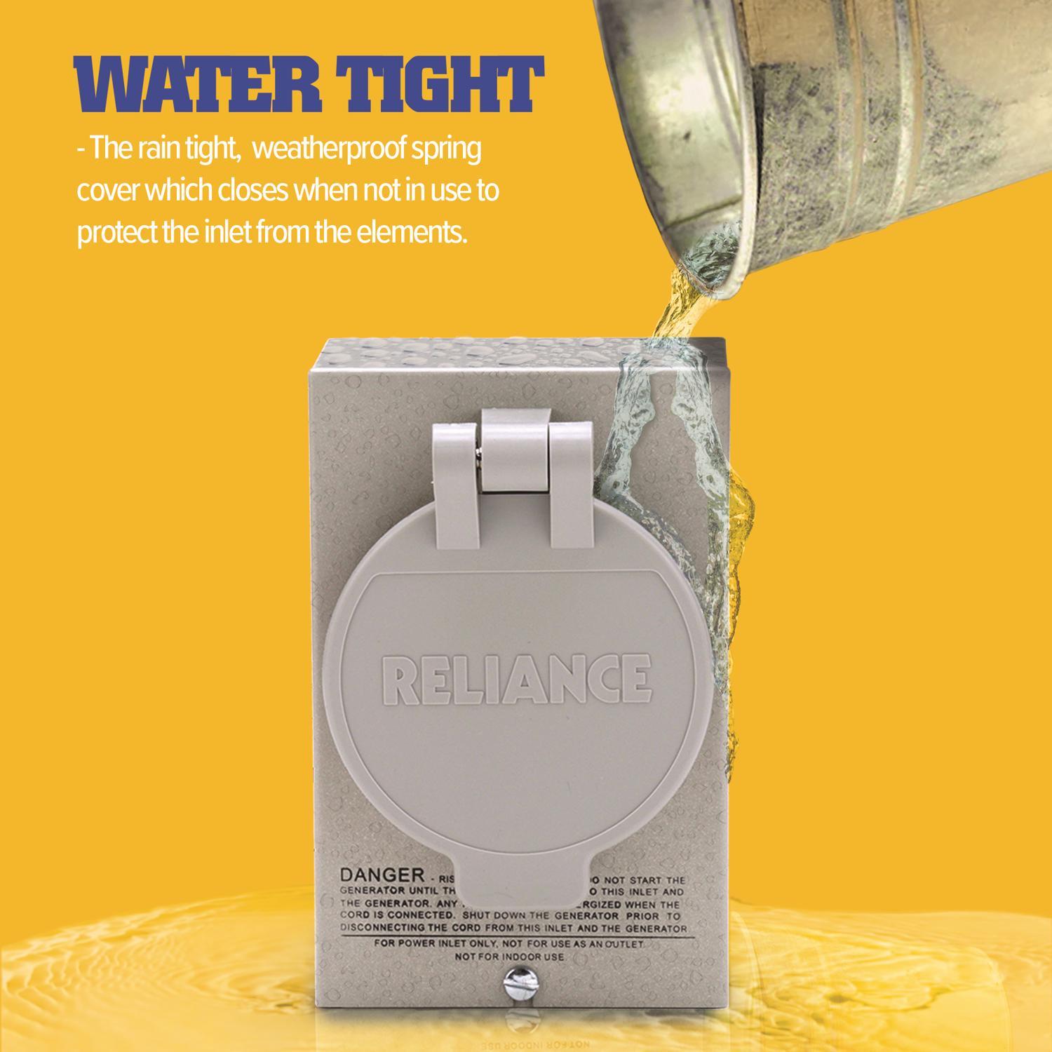 Reliance Controls 20 amps 125/250 V 1 space 4 circuits Surface Mount Power Inlet Box