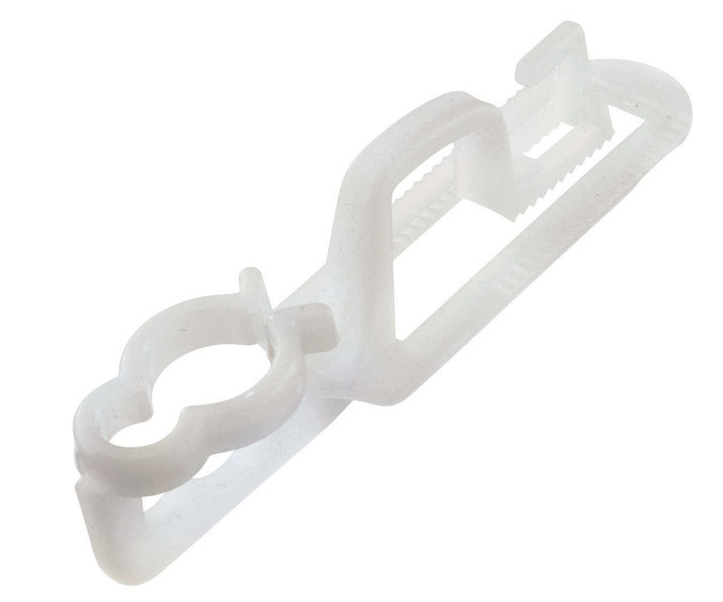 Dyno All-In-One Light Clips White Plastic 100 Pack