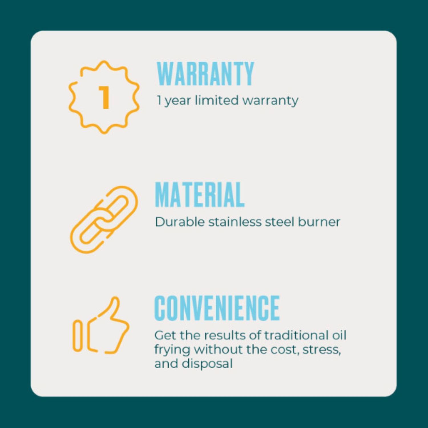 Char-Broil Big Easy 16000 BTU Stainless Steel Oil-less Turkey Fryer 16 lb