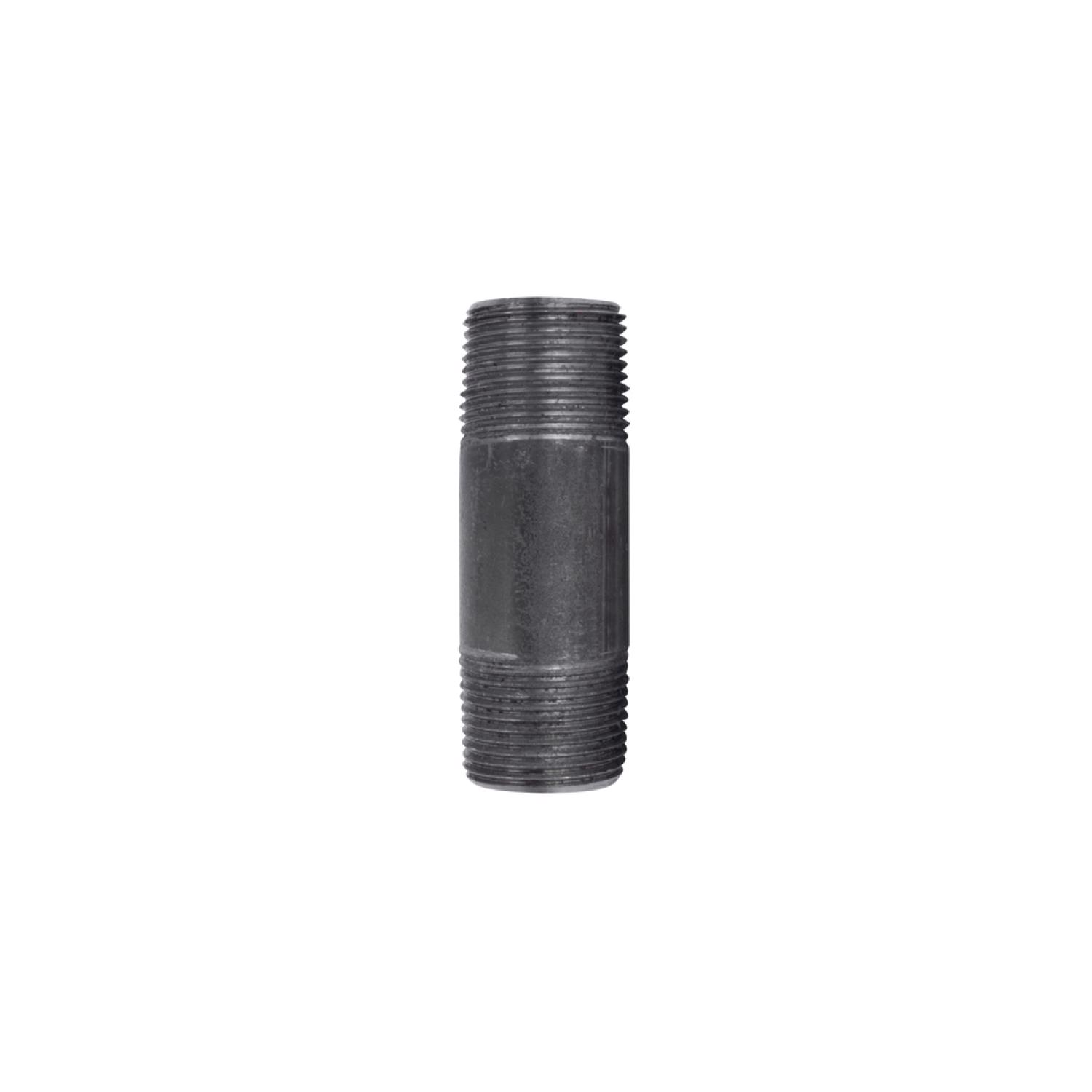STZ Industries 3/4 in. MIP each X 3/4 in. D MIP Black Steel 3 in. L Nipple