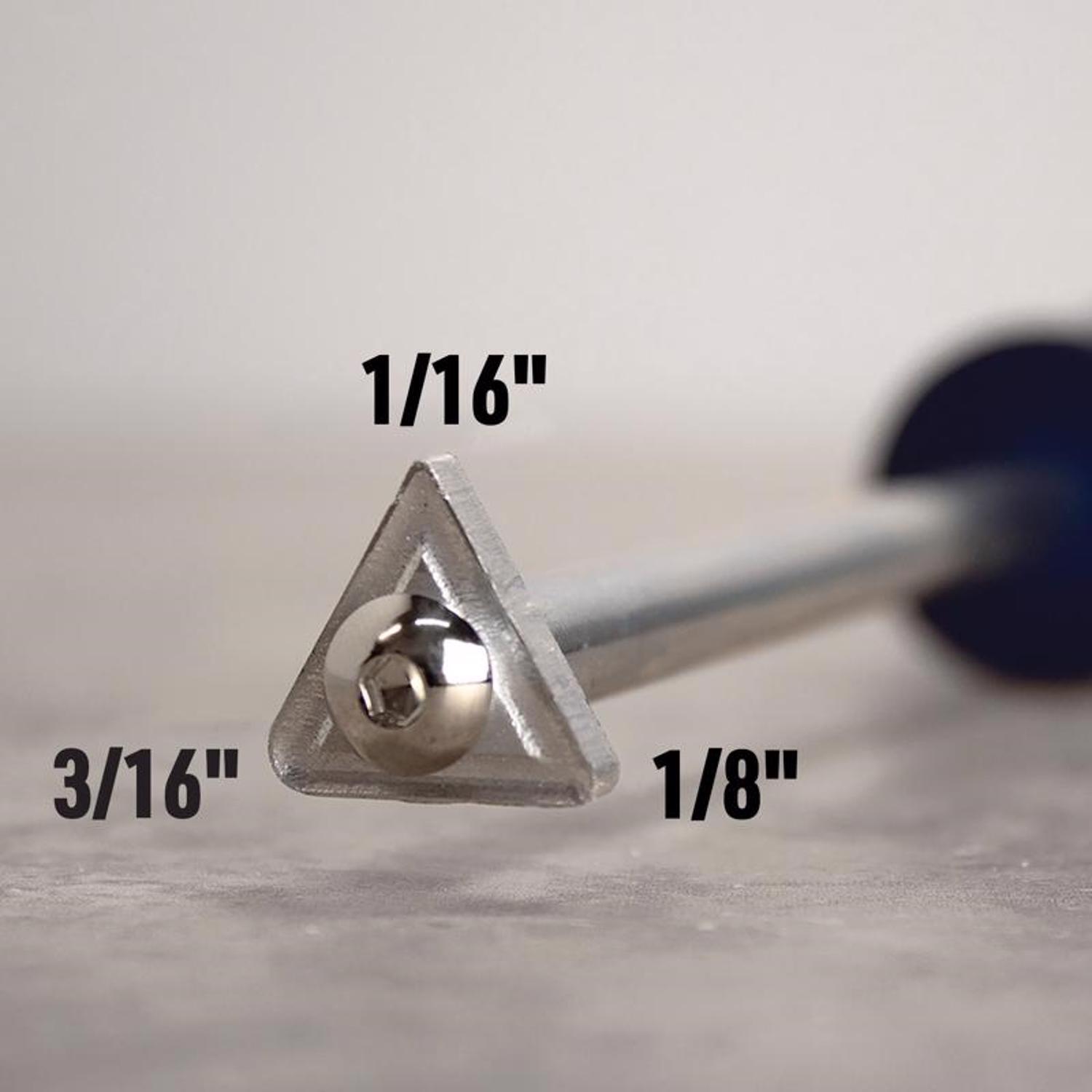 QEP 12.75 in. H X 1.3 in. W Carbide Grout Removal Tool 1 pk