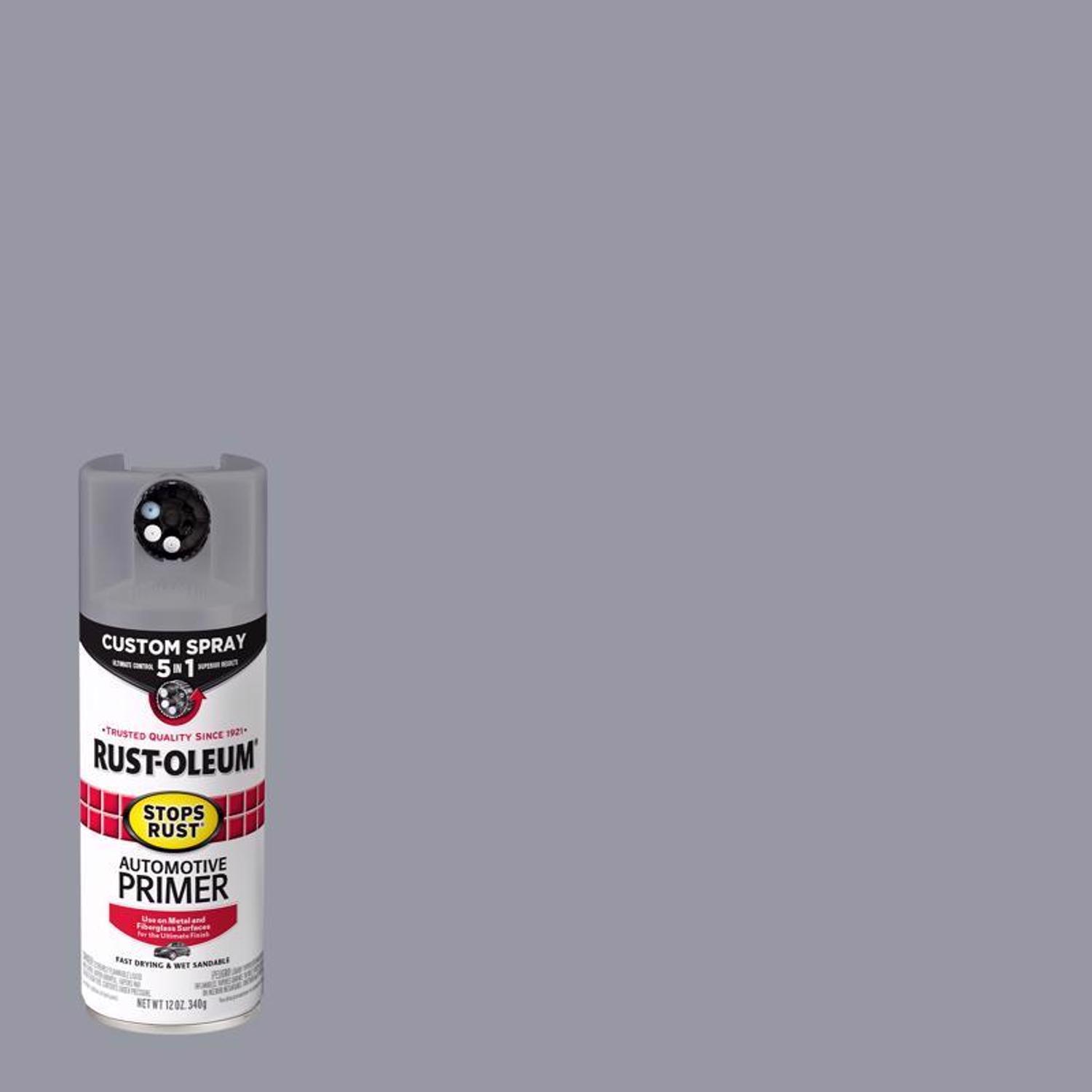 Rust-Oleum Stops Rust Flat Light Gray Primer Spray 12 oz.