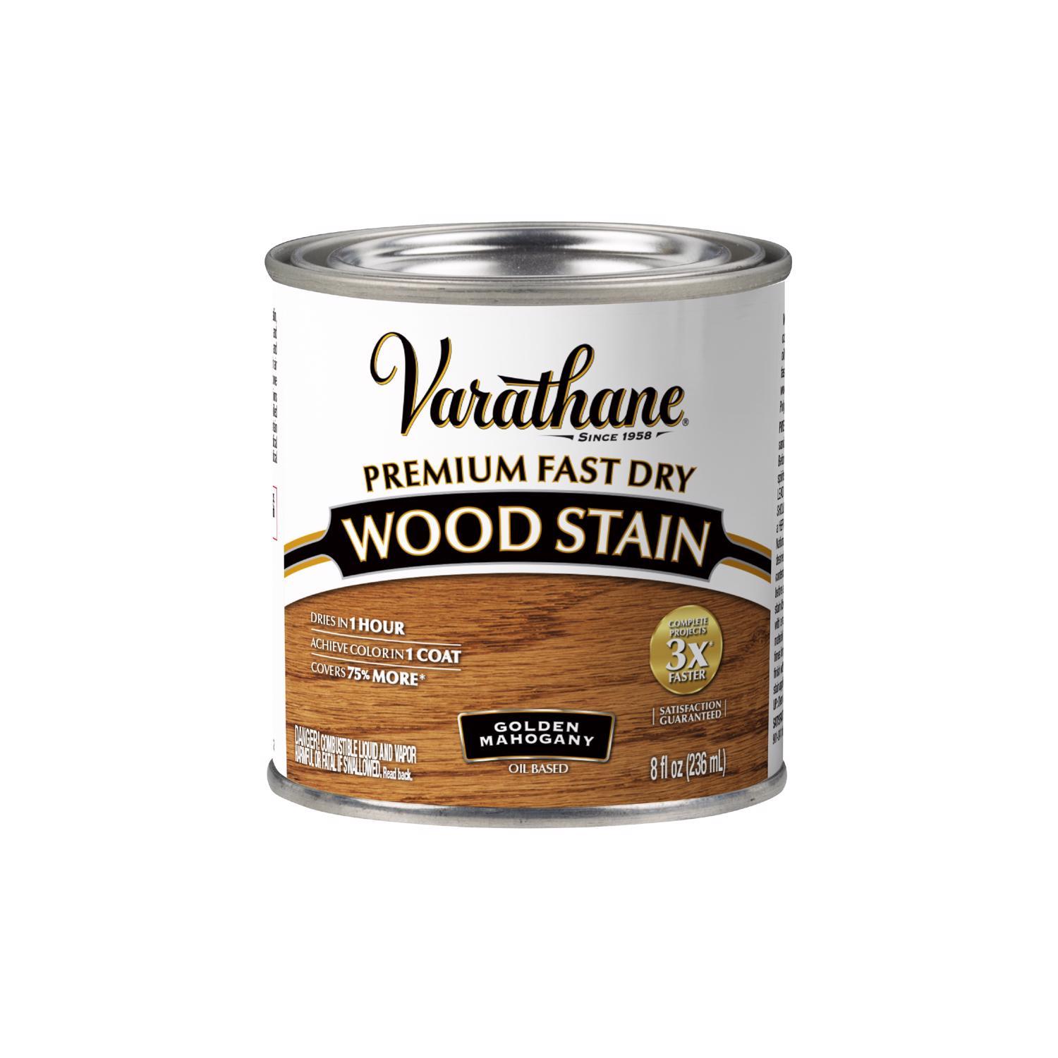 Varathane Premium Golden Mahogany Oil-Based Fast Dry Wood Stain 1/2 pt