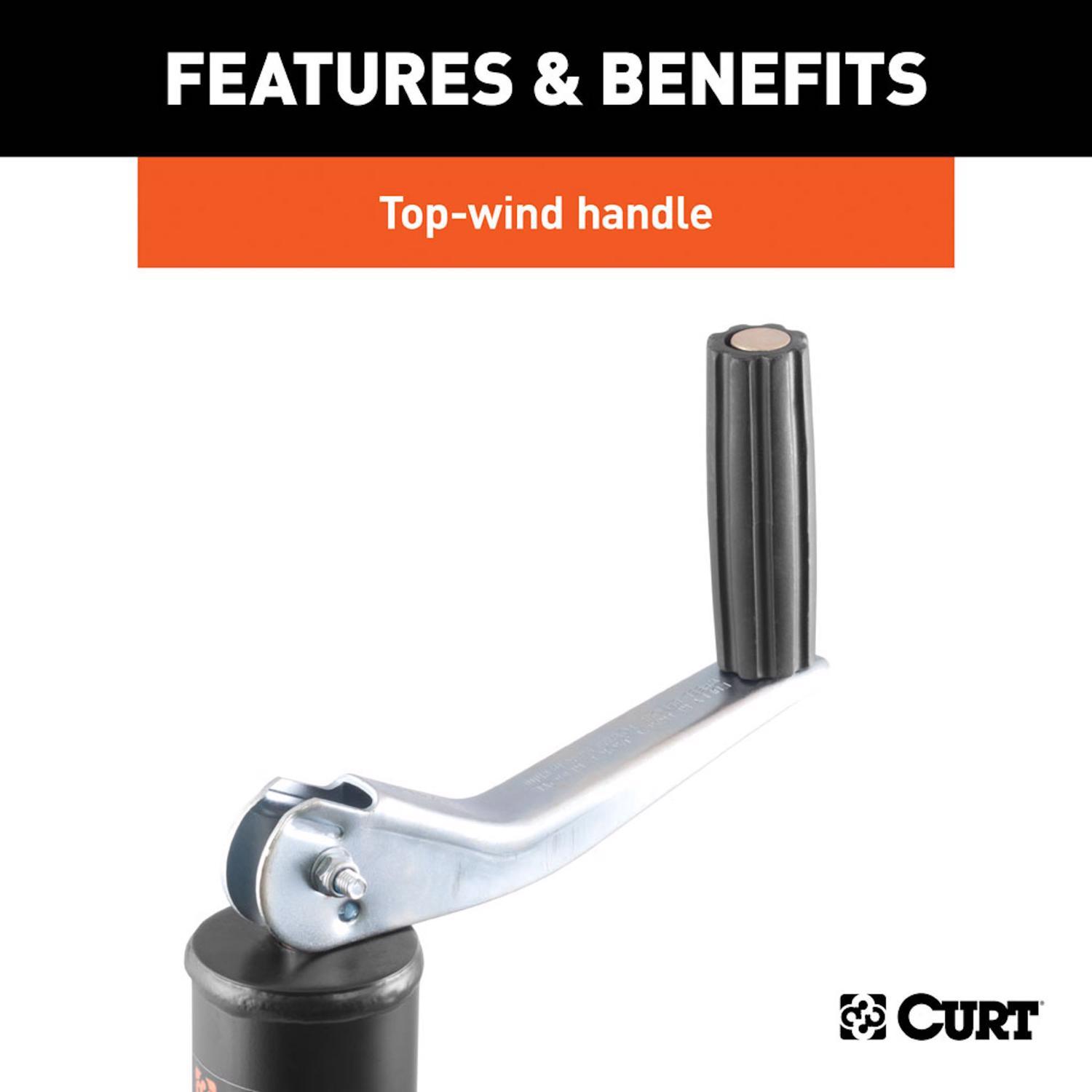 CURT Manual 2000 lb Trailer Jack