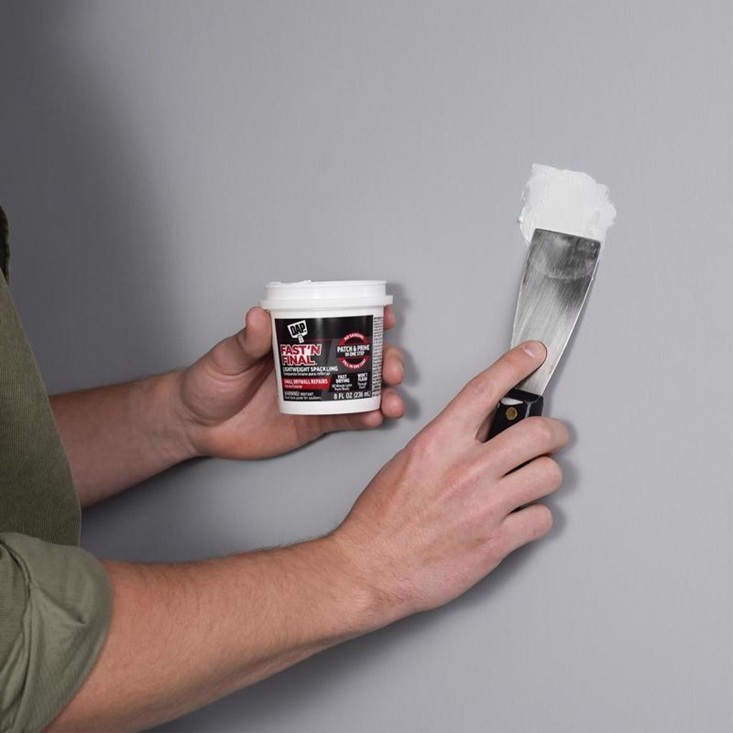 DAP Fast N Final Ready to Use White Lightweight Spackling Compound 8 oz