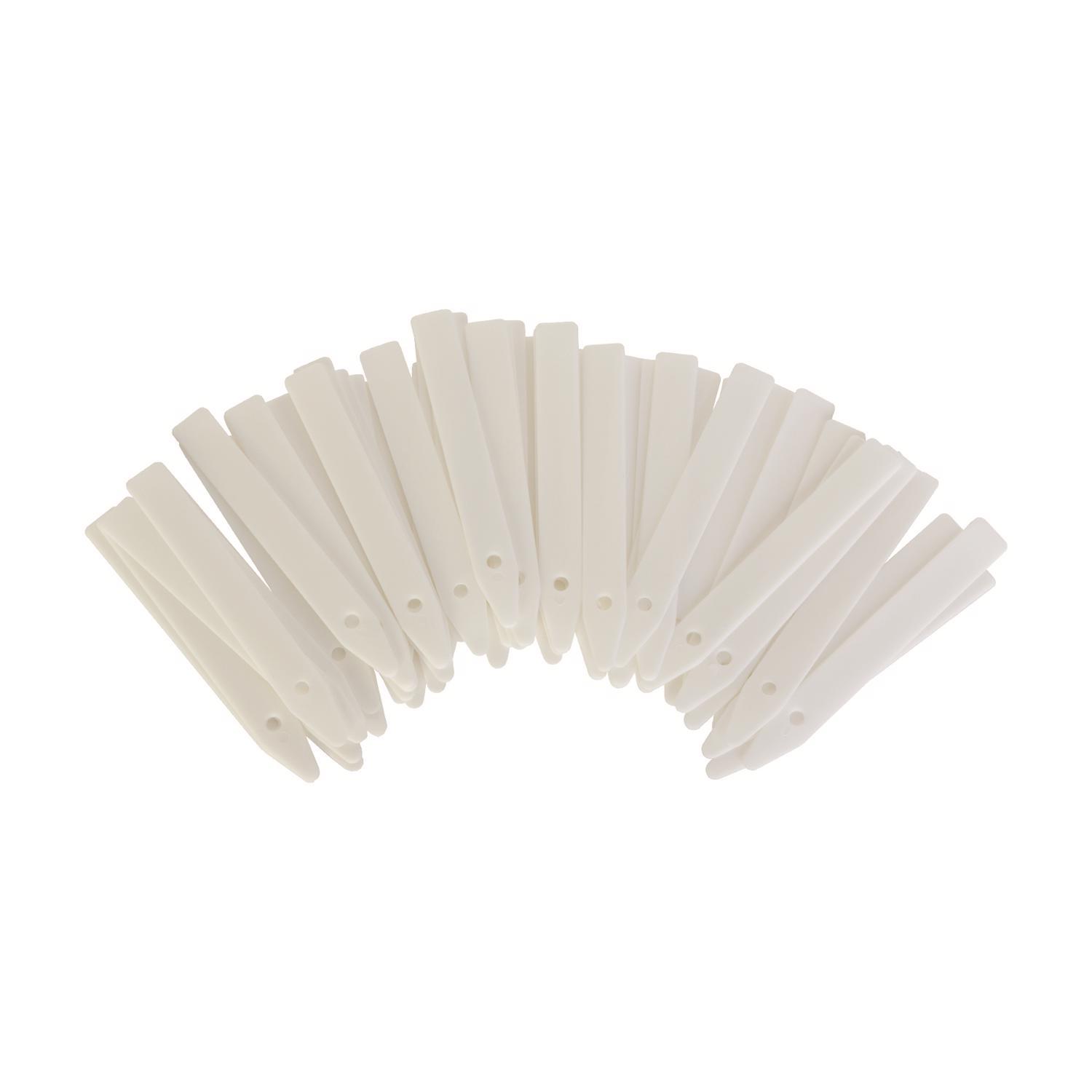 Panacea 4 in. H X 3.63 in. W X 0.5 in. D White Plastic Plant Label