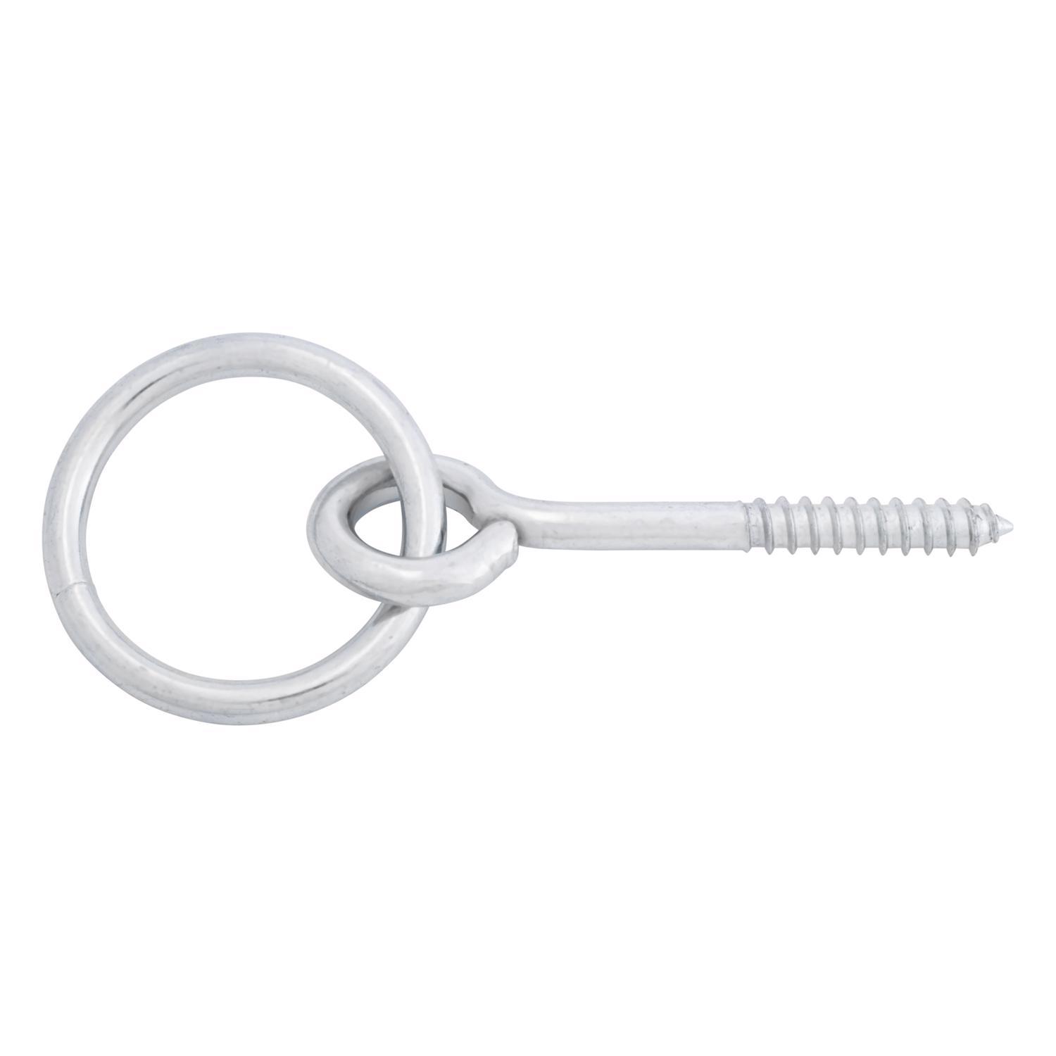 Hampton Large Zinc-Plated Silver Steel 3-5/8 in. L Rings w/Screw Eyes 350 lb 1 pk