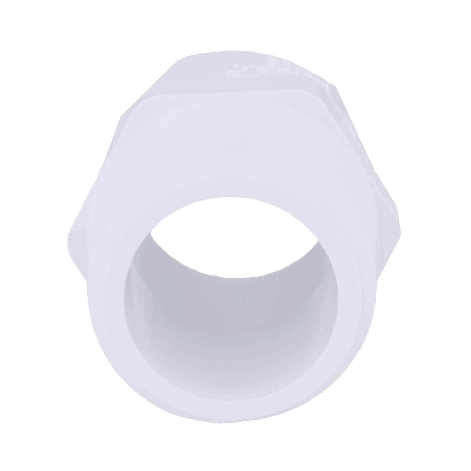Charlotte Pipe Schedule 40 3/4 in. MPT X 1/2 in. D Slip PVC Pipe Adapter 1 pk