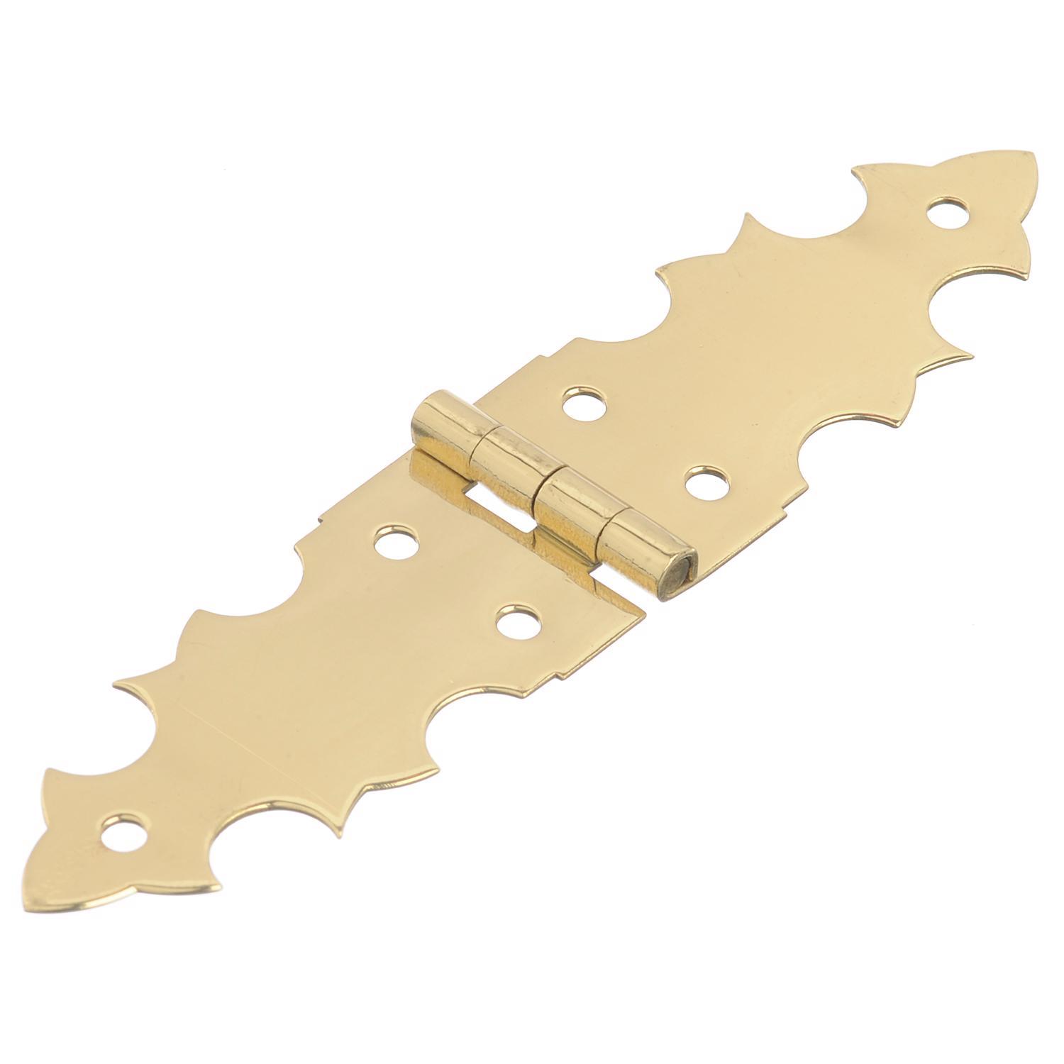 Ace 2-3/4 in. W X 5/8 in. L Polished Brass Brass Decorative Hinge 2 pk