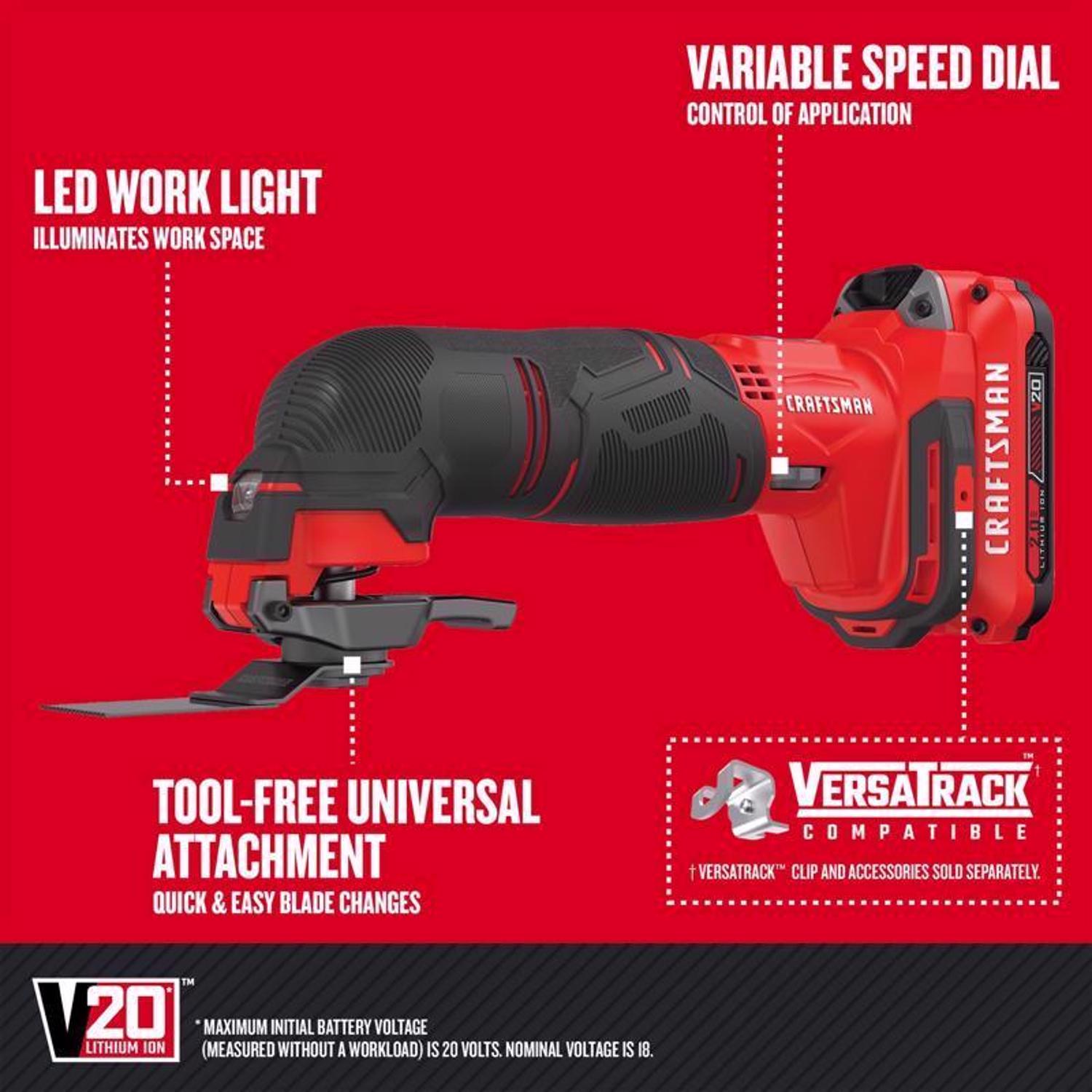 Craftsman V20 Cordless Brushed 5 Tool Combo Kit Stine Home Yard The Family You Can Build Around