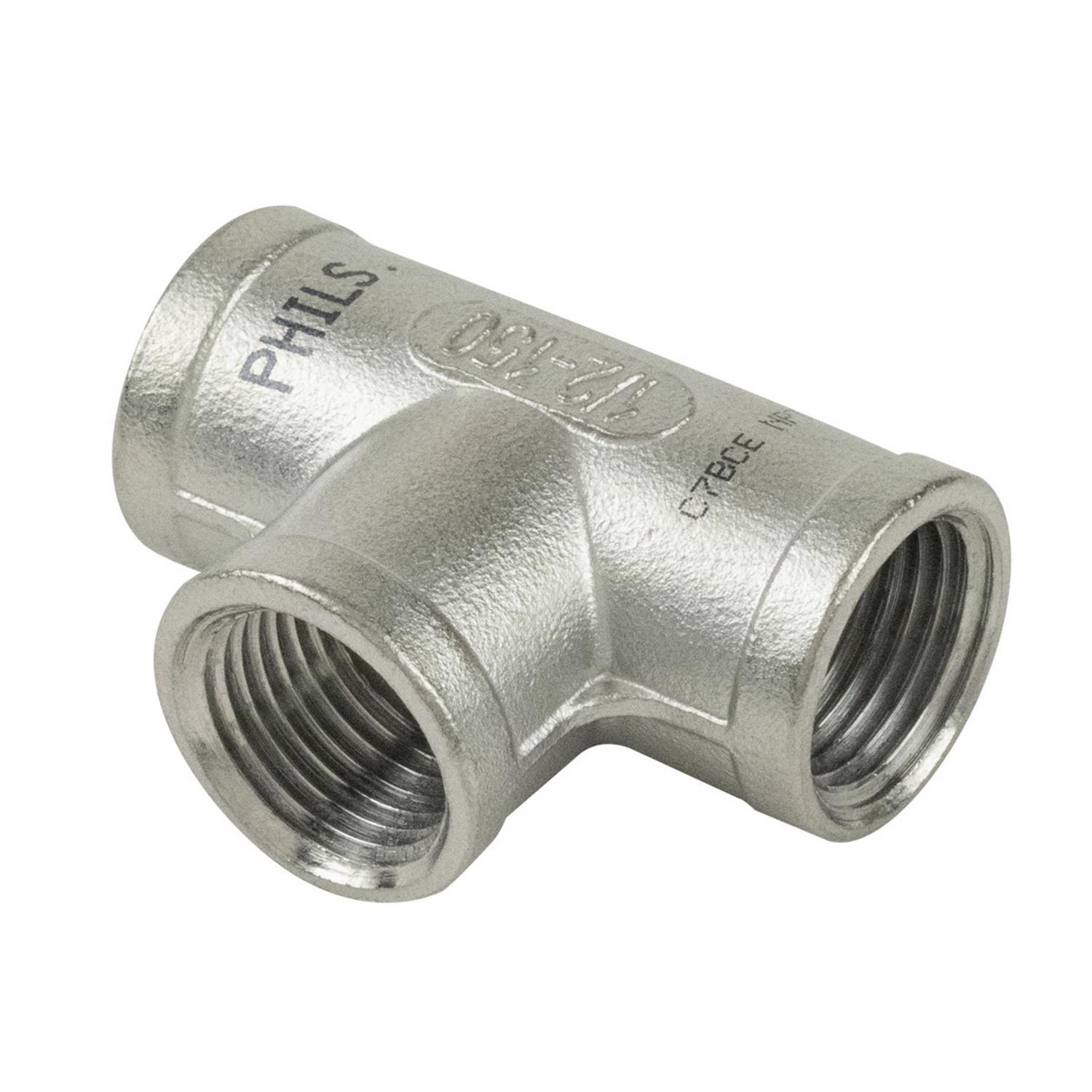 B&K Proline 3/4 in. FIP X 3/4 in. D FIP 3/4 in. D FIP Stainless Steel 4 in. L Tee