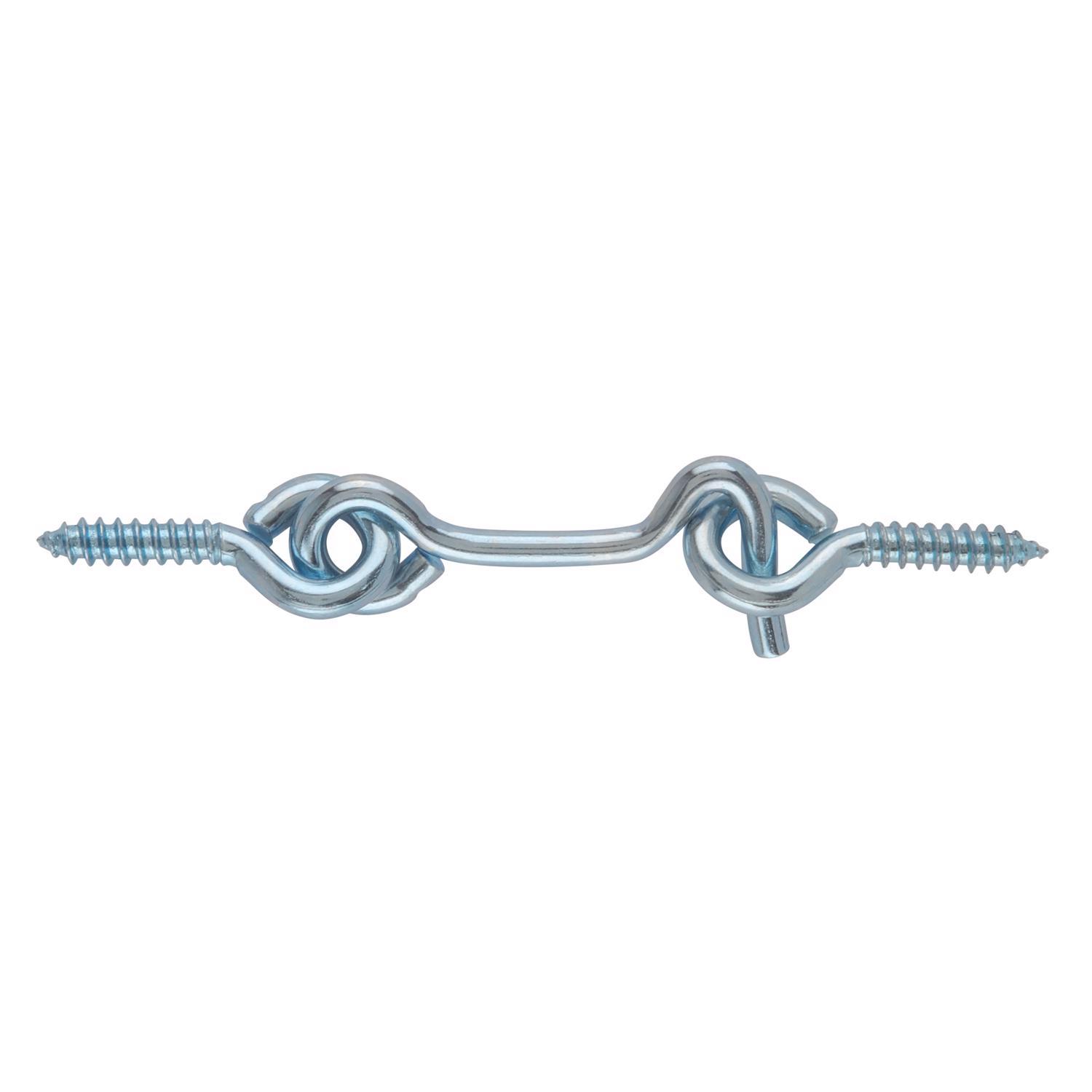 Ace Small Zinc-Plated Silver Steel 1.5 in. L Hook and Eye 2 pk