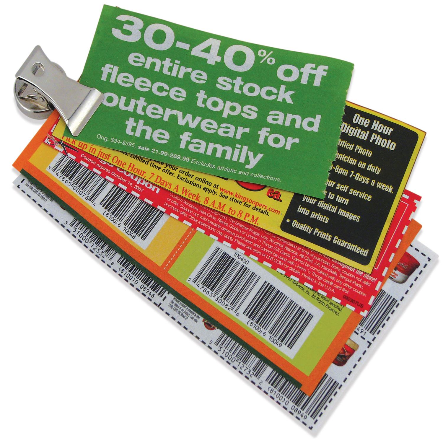 Magnet Source 1.8 in. L X 1 in. W Silver Clip Magnetic Clips 3 lb. pull 2 pc