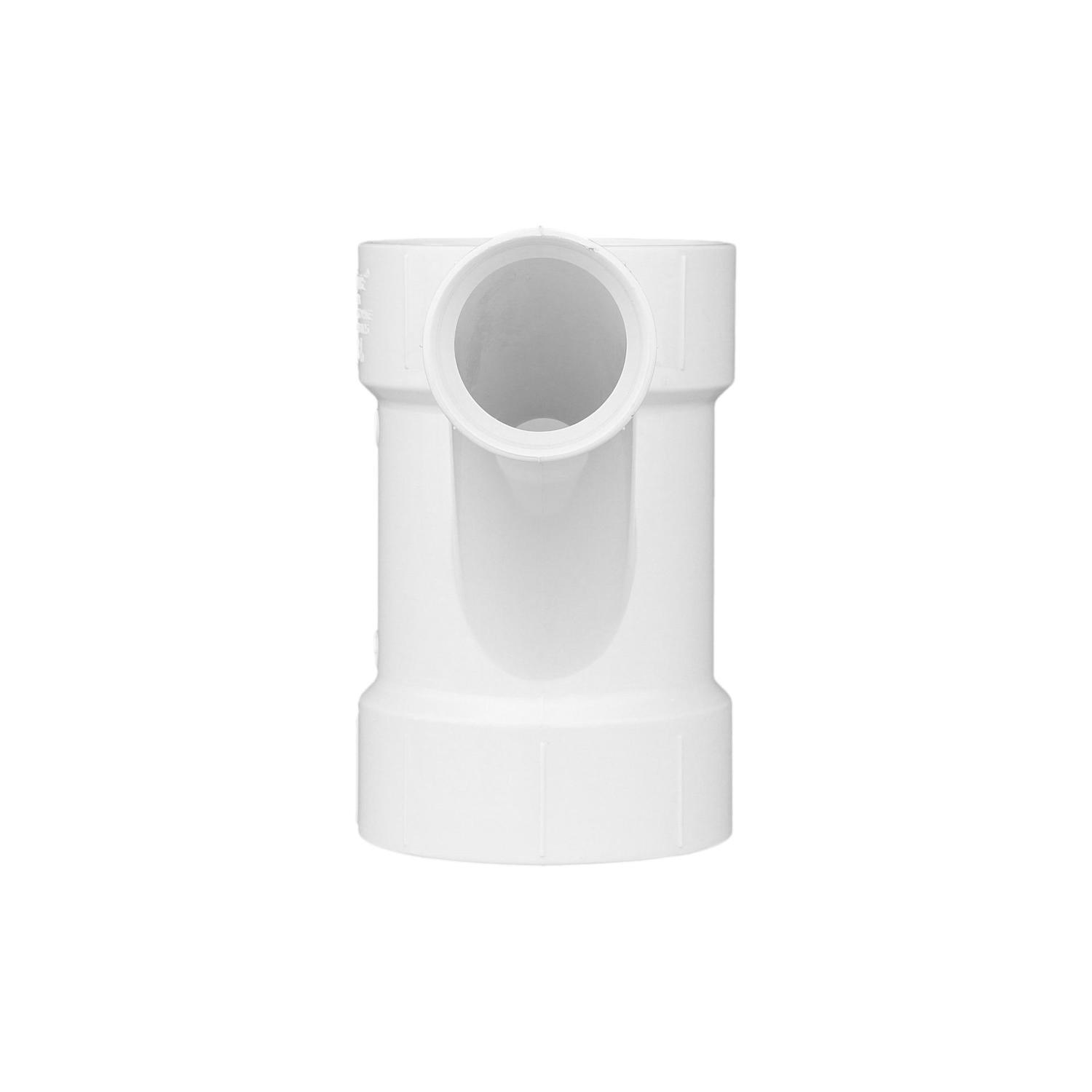 Charlotte Pipe Schedule 40 4 in. Hub X 4 in. D Hub PVC Long Turn Wye 1 pk
